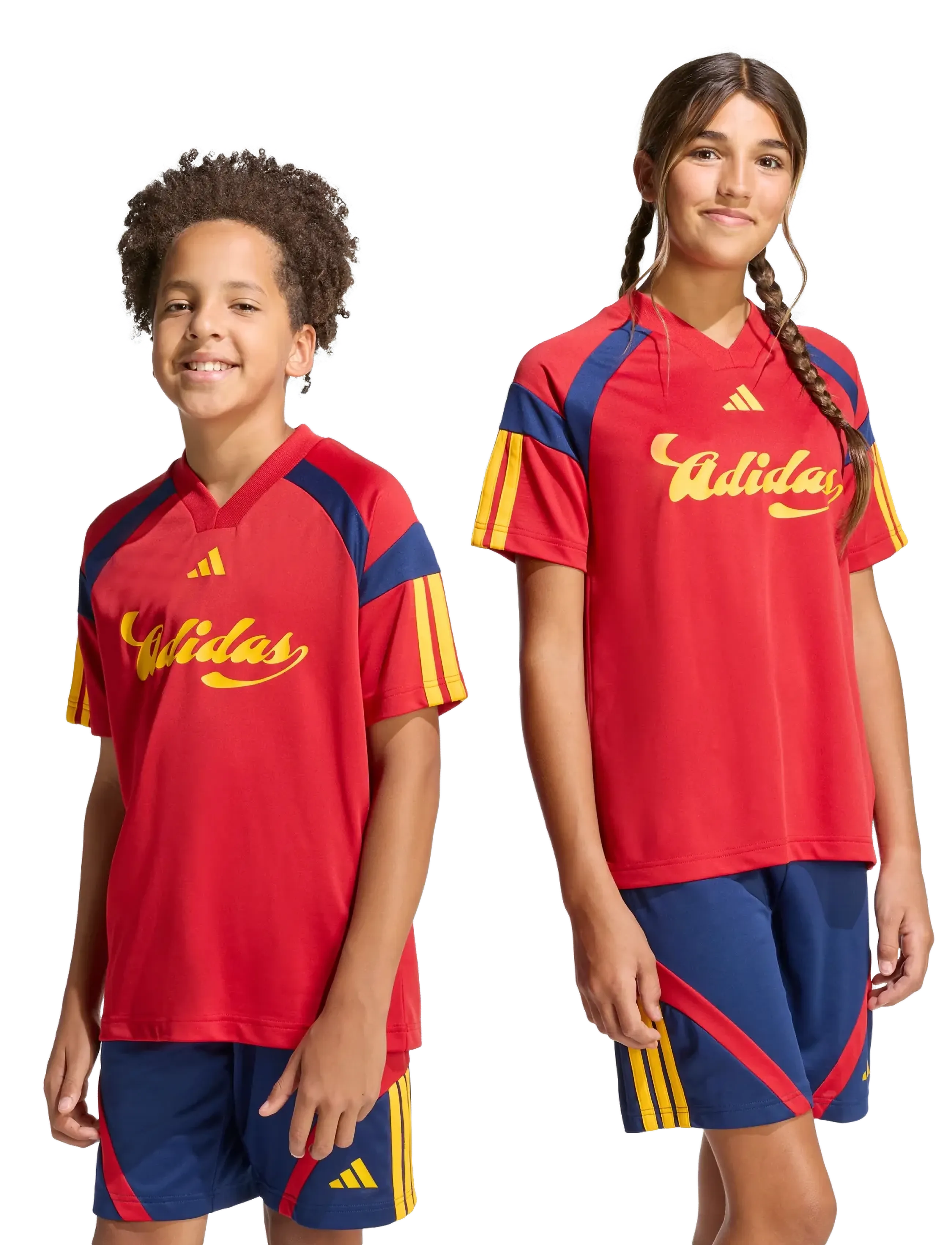 adidas Sportswear - J HOT TEE - spordisärgid - tepore/creyel/dkblue - 2