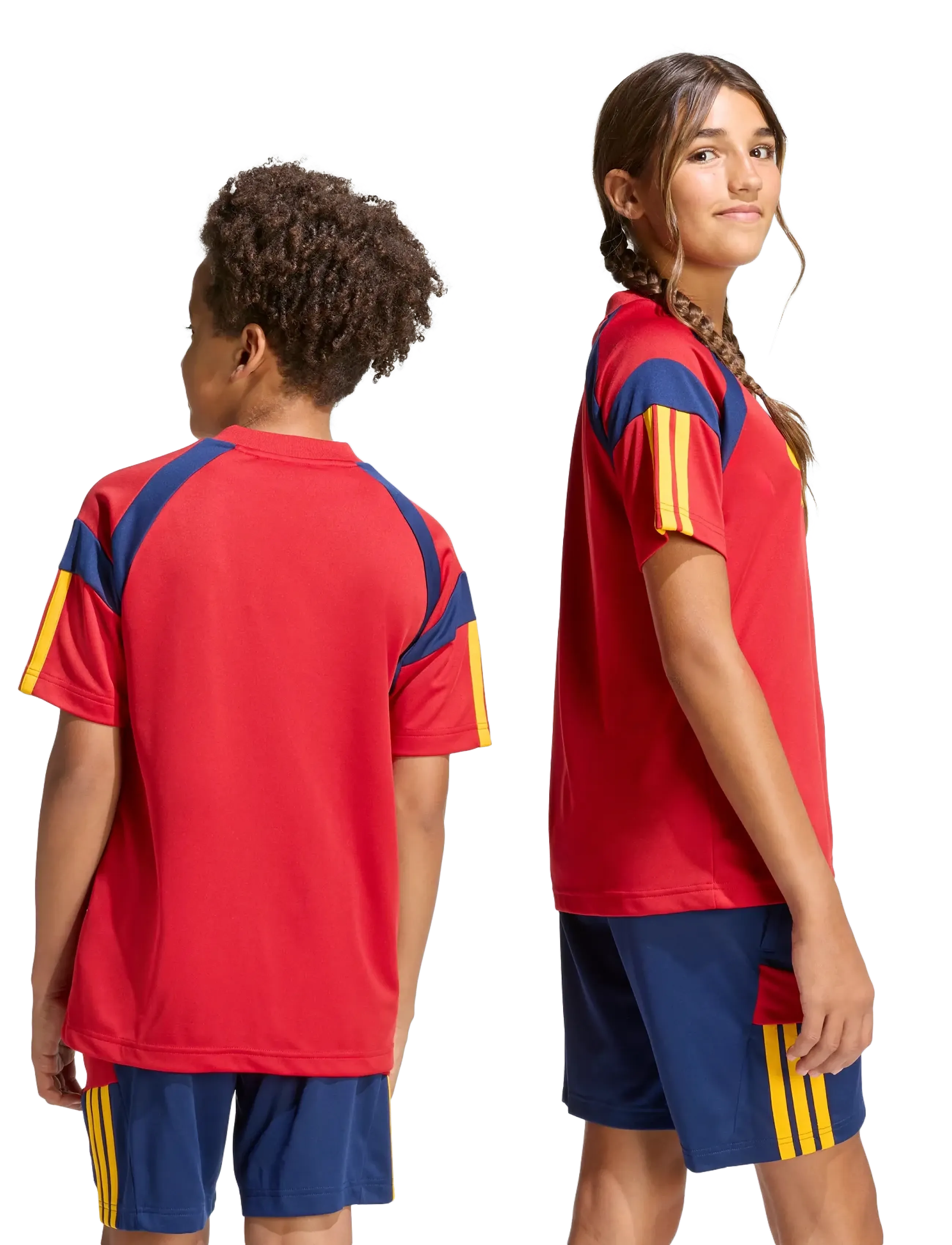 adidas Sportswear - J HOT TEE - spordisärgid - tepore/creyel/dkblue - 4