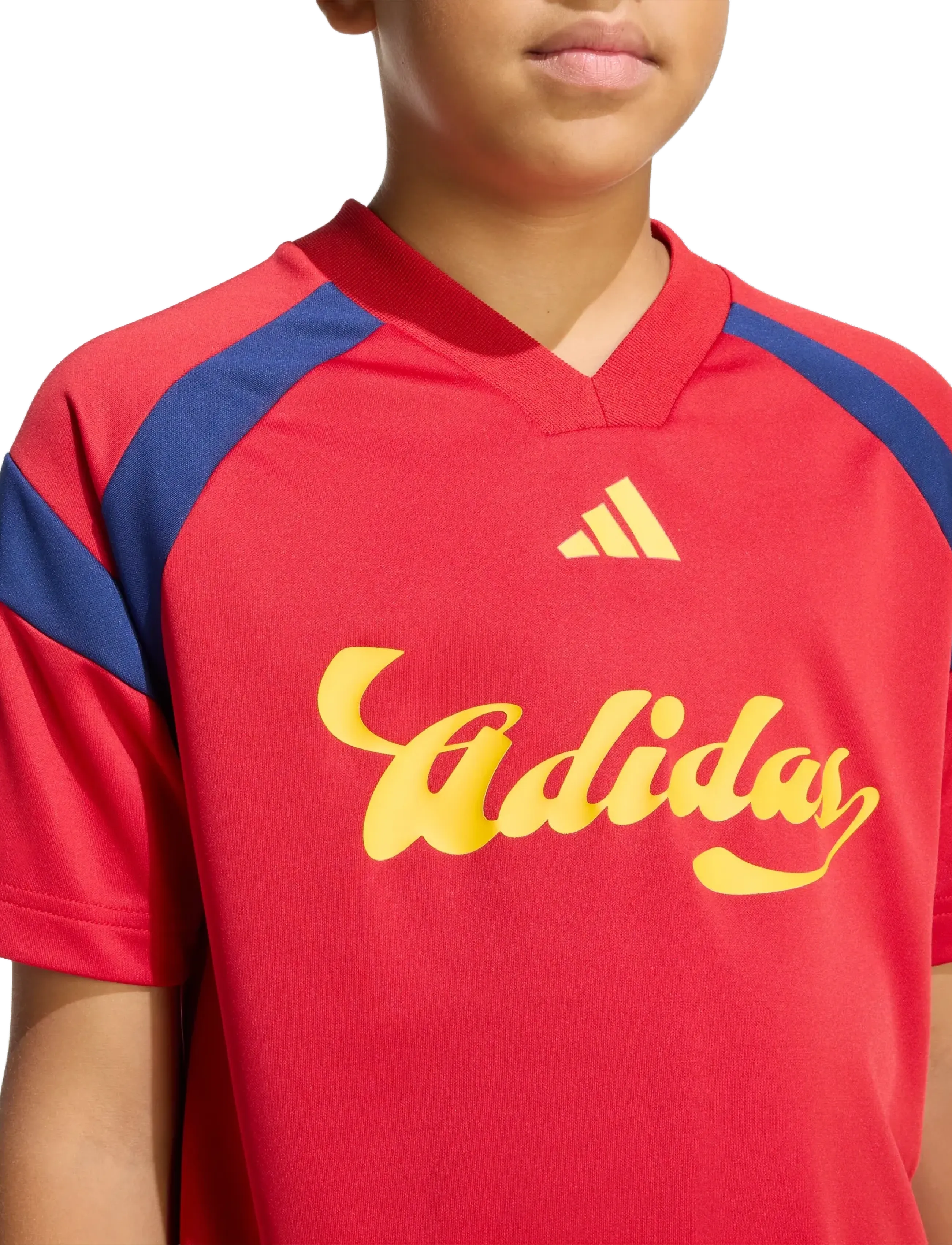 adidas Sportswear - J HOT TEE - spordisärgid - tepore/creyel/dkblue - 5