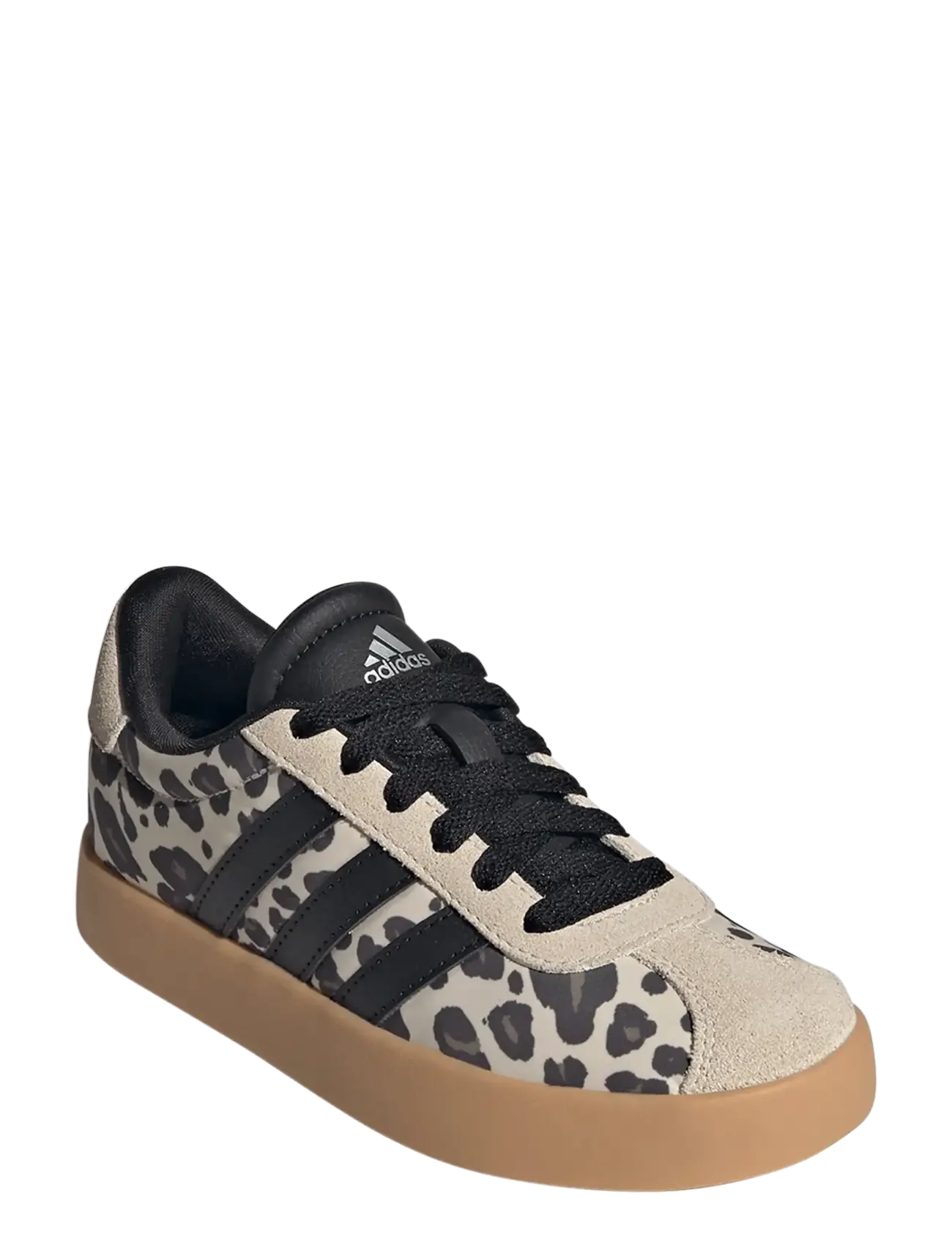 adidas Sportswear Vl Court 3.0 K, Børn, Leopard Print Sneakers, Cream, Str: 32
