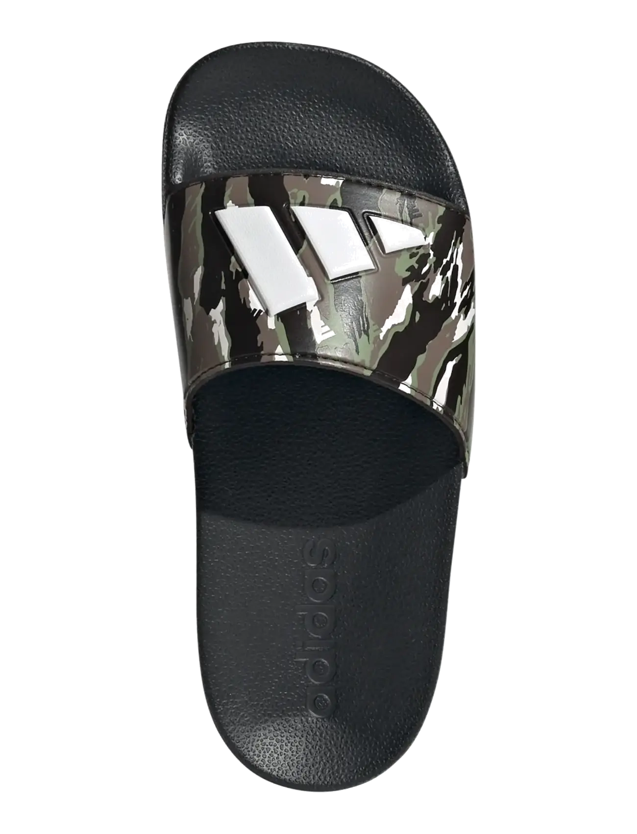 adidas Sportswear - ADILETTE SHOWER LOGO K - pool sliders - cblack/cwhite/tengrn - 4