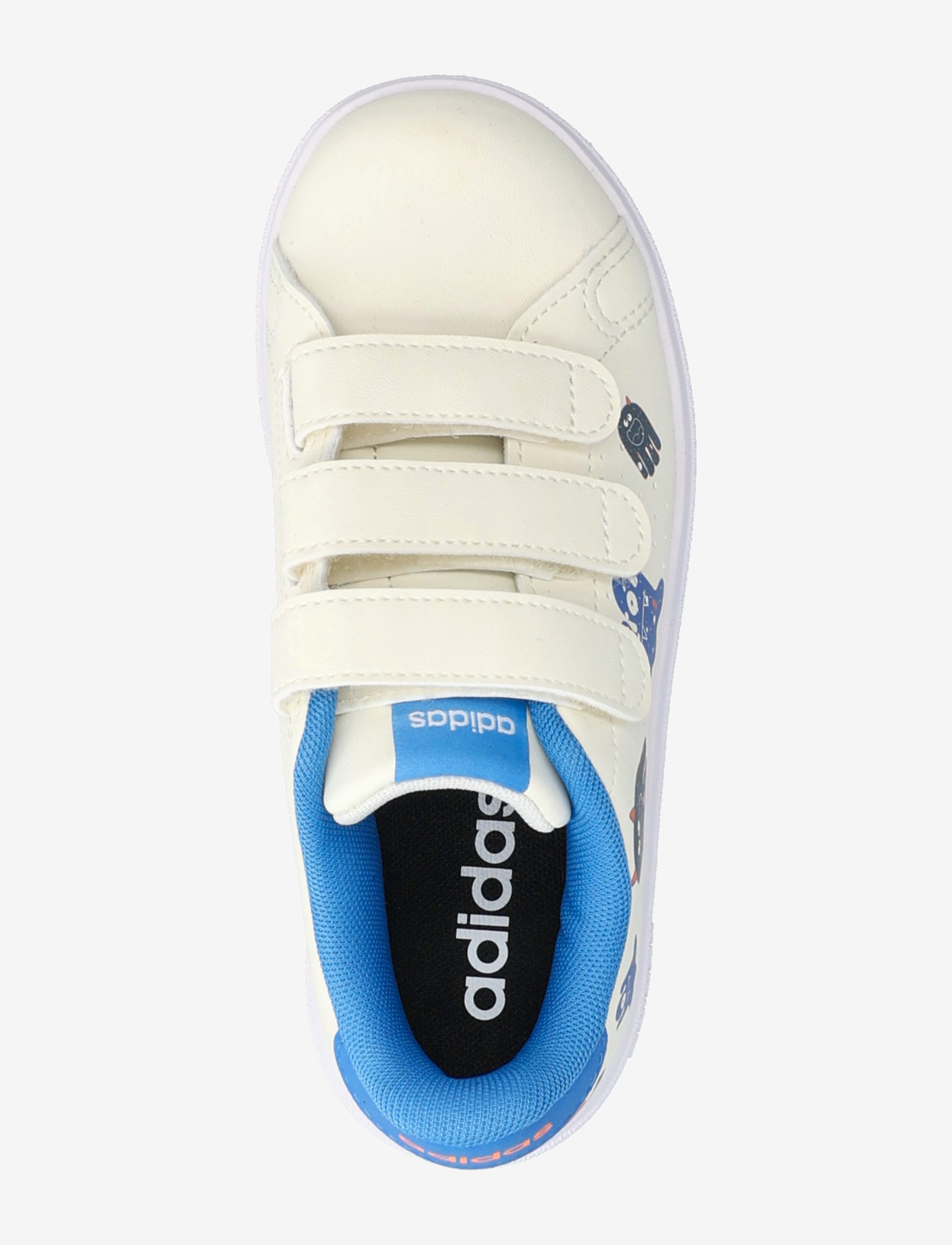 adidas Sportswear - ADVANTAGE BASE 2.0 CF C - lave sneakers - owhite/luor/rayblu - 3