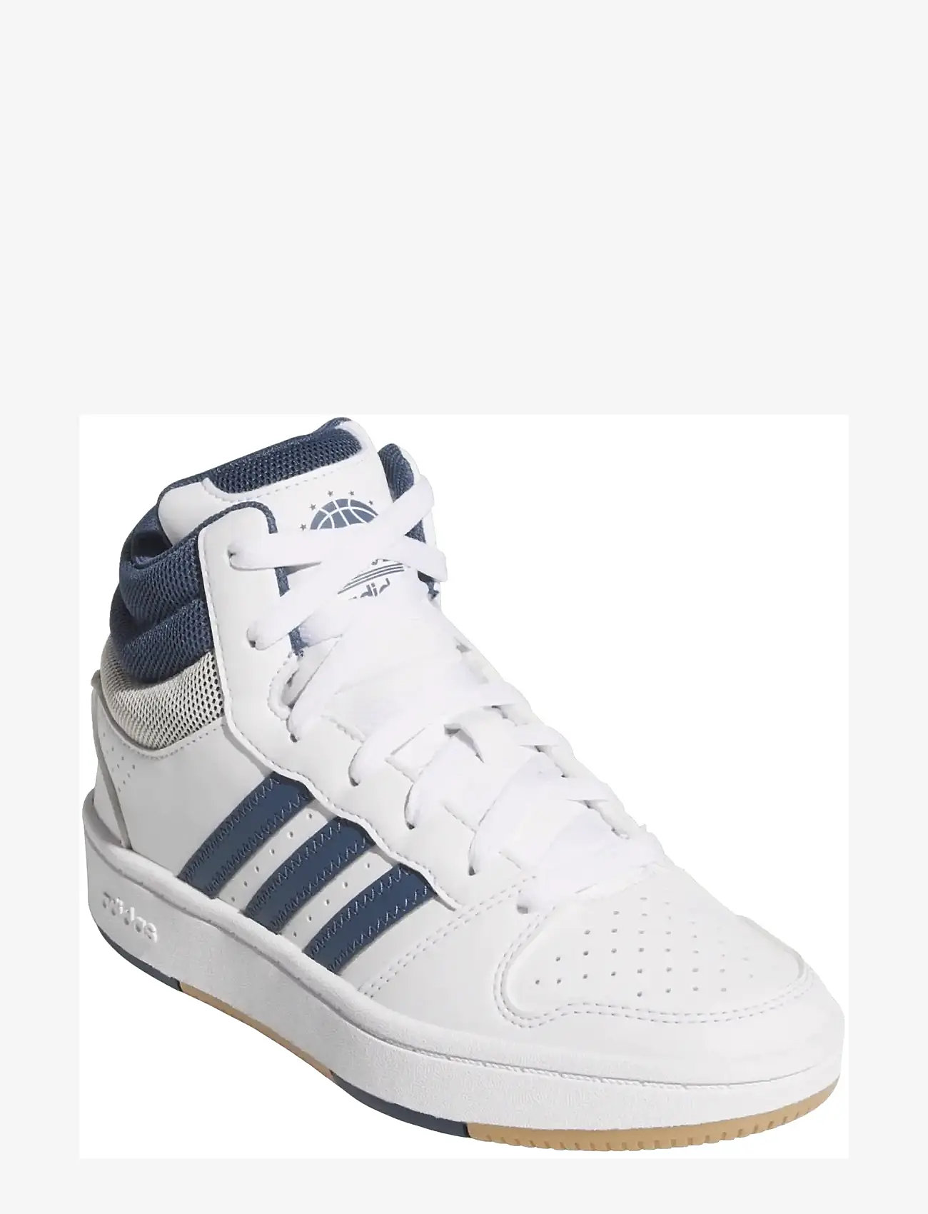 adidas Sportswear - HOOPS MID CLASSIC J - høje sneakers - ftwwht/prloin/orbgry - 0