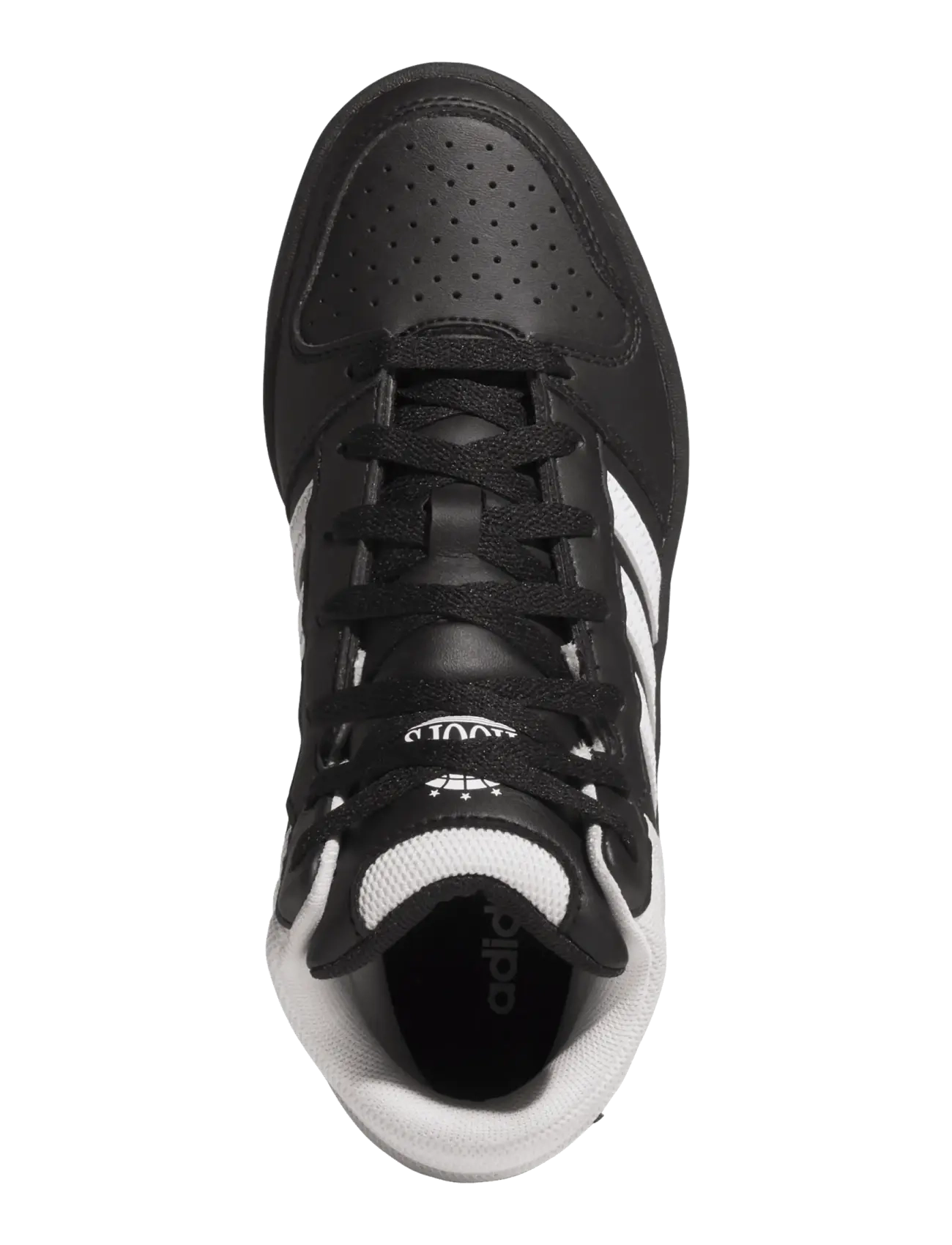 adidas Sportswear - HOOPS MID CLASSIC J - madala säärega tossud - cblack/ftwwht/orbgry - 4