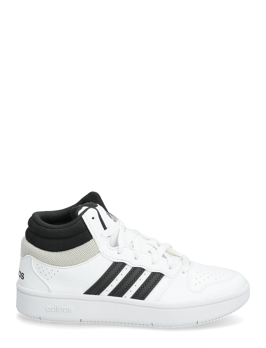 adidas Sportswear - HOOPS MID CLASSIC J - höga sneakers - ftwwht/cblack/orbgry - 1