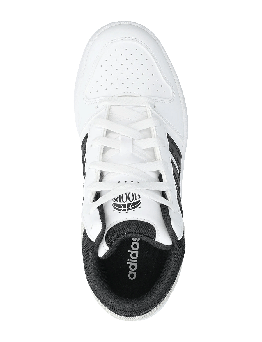 adidas Sportswear - HOOPS MID CLASSIC J - höga sneakers - ftwwht/cblack/orbgry - 3