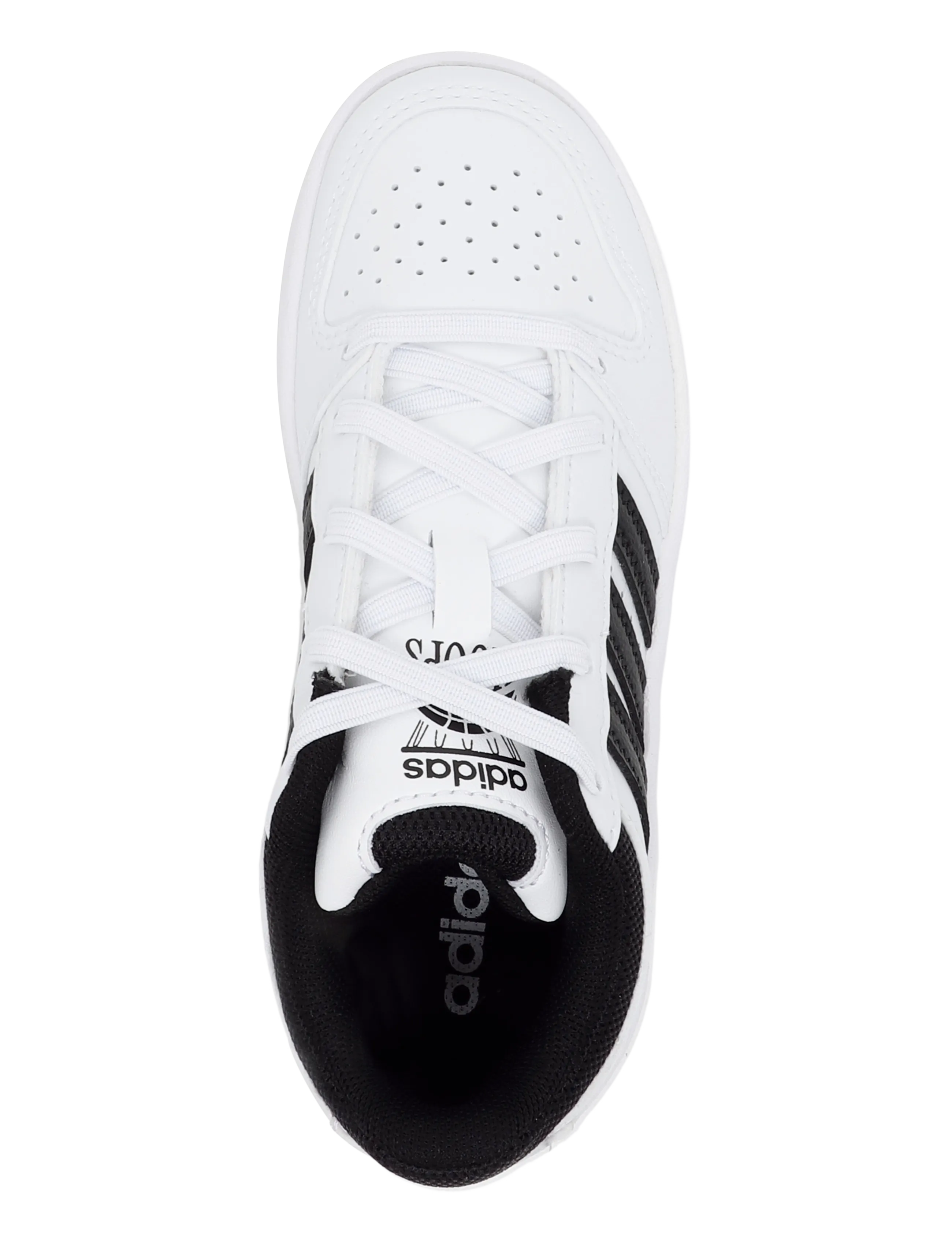 adidas Sportswear - HOOPS CLASSIC EL C - låga sneakers - ftwwht/cblack/orbgry - 3