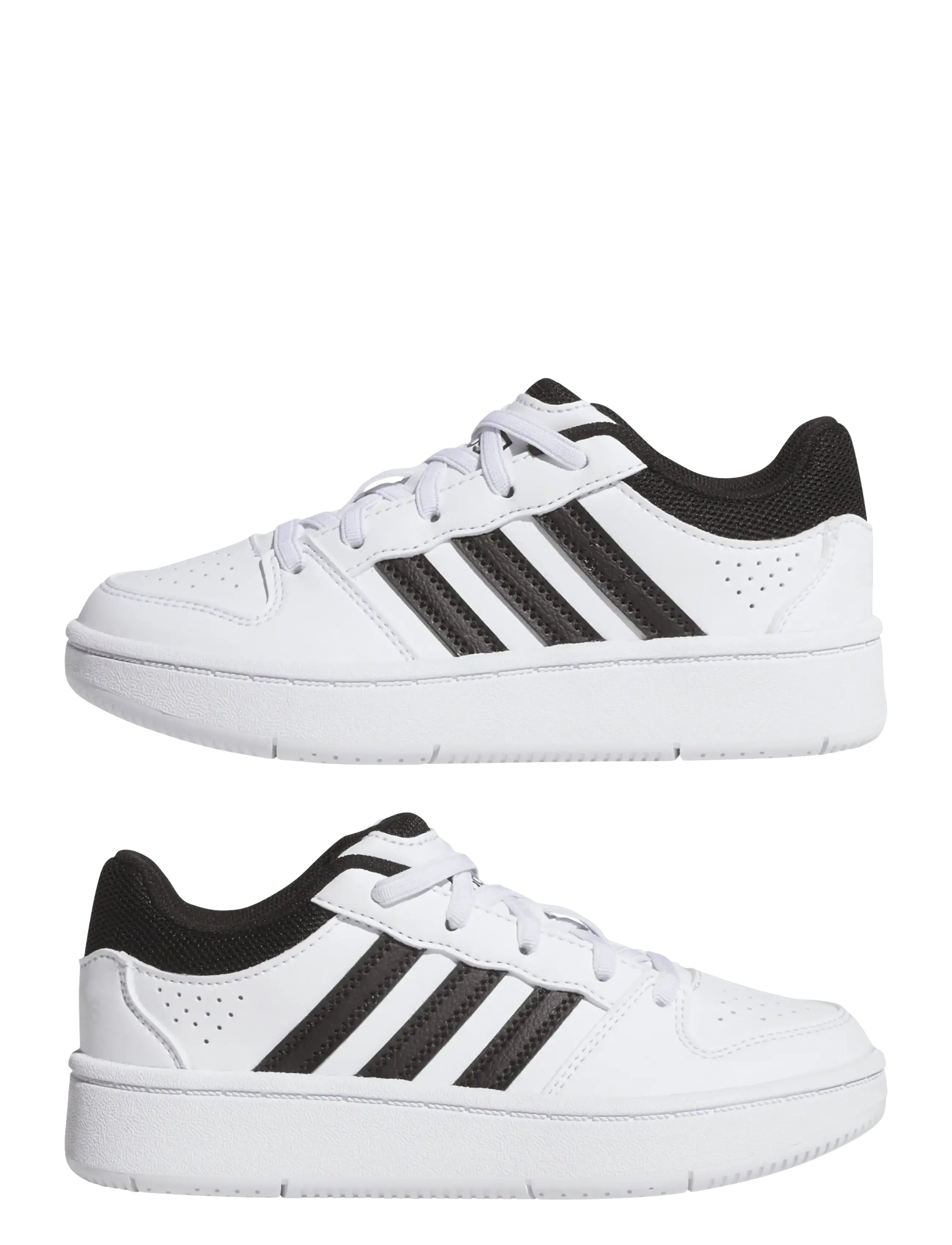 adidas Sportswear - HOOPS CLASSIC EL C - låga sneakers - ftwwht/cblack/orbgry - 5