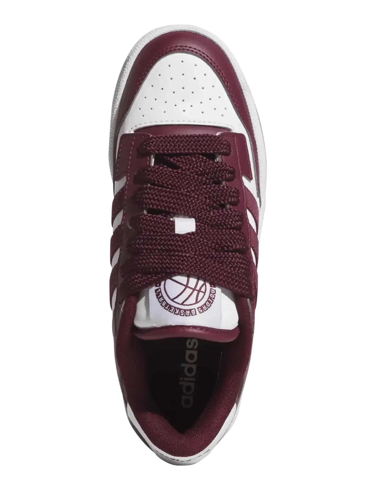 adidas Sportswear - RAPID COURT LOW J - baskets basses - ftwwht/maroon/gum4 - 4