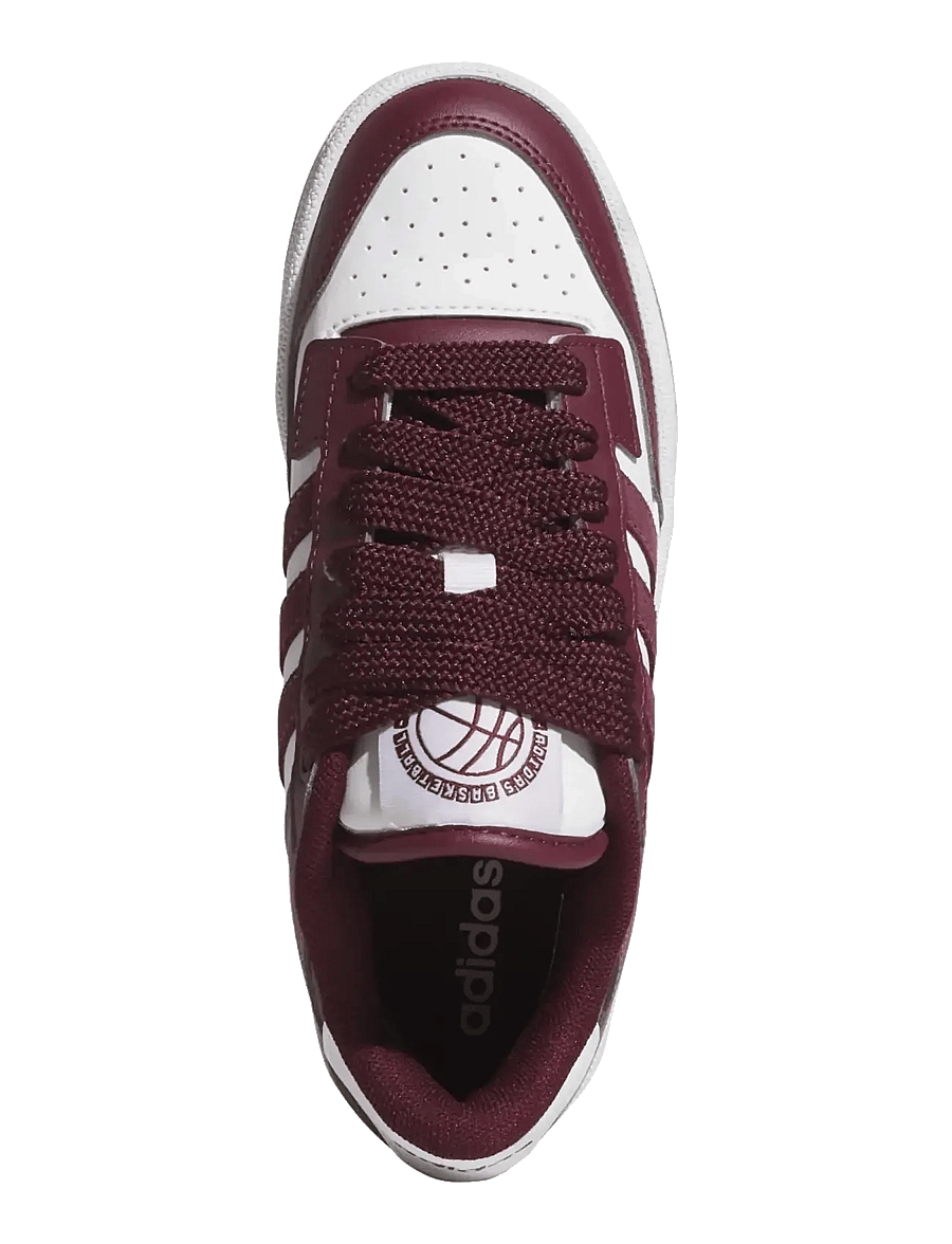 adidas Sportswear - RAPID COURT LOW J - baskets basses - ftwwht/maroon/gum4 - 4