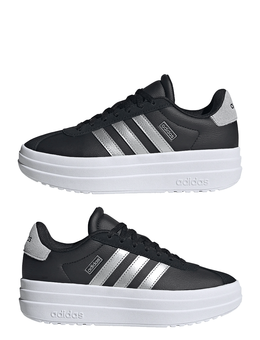 adidas Sportswear - VL COURT BOLD J - lave sneakers - cblack/silvmt/ftwwht - 5