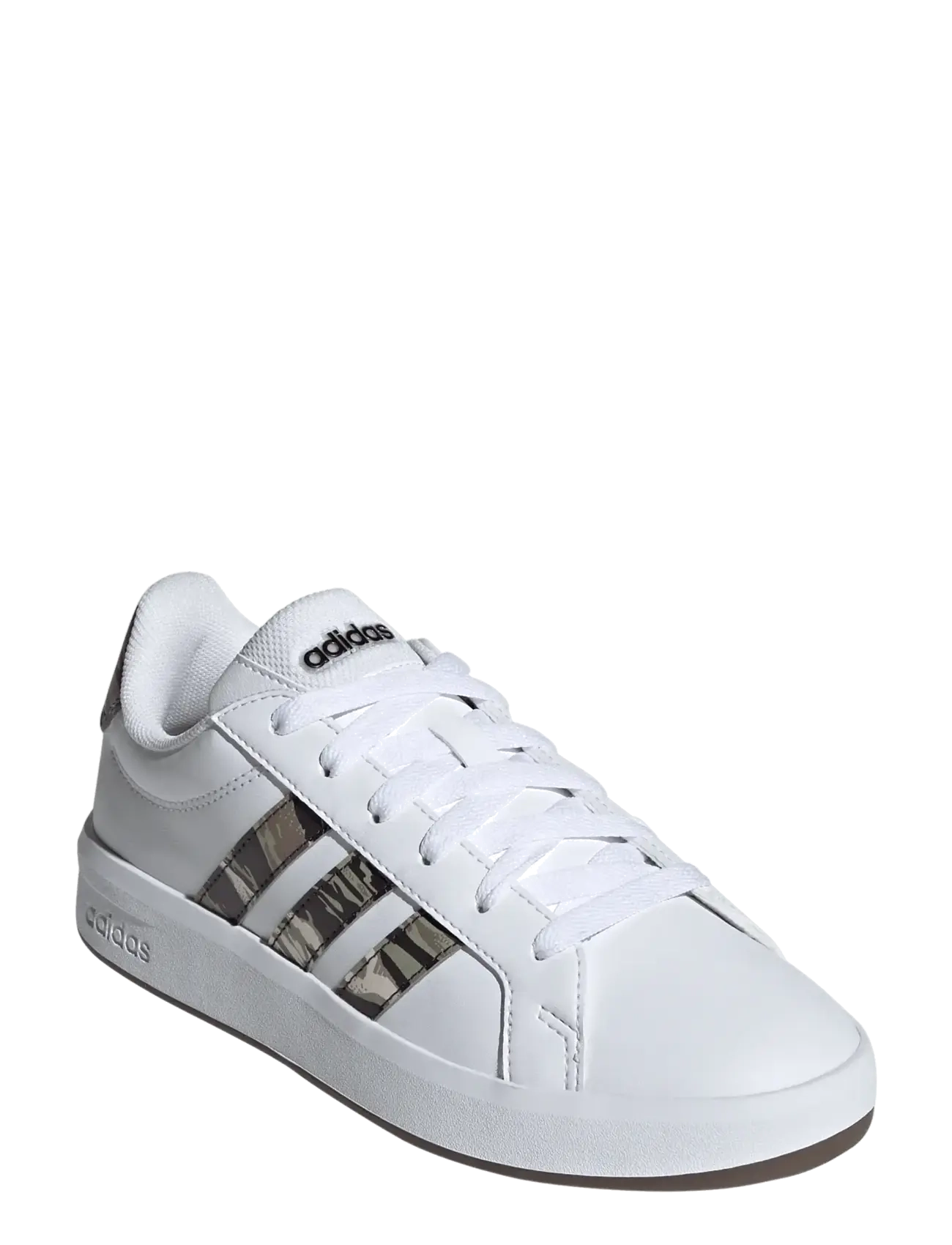 adidas Sportswear GRAND COURT 3.0 J - Lágir strigaskór - FTWWHT/TENGRN/GUM5 / white