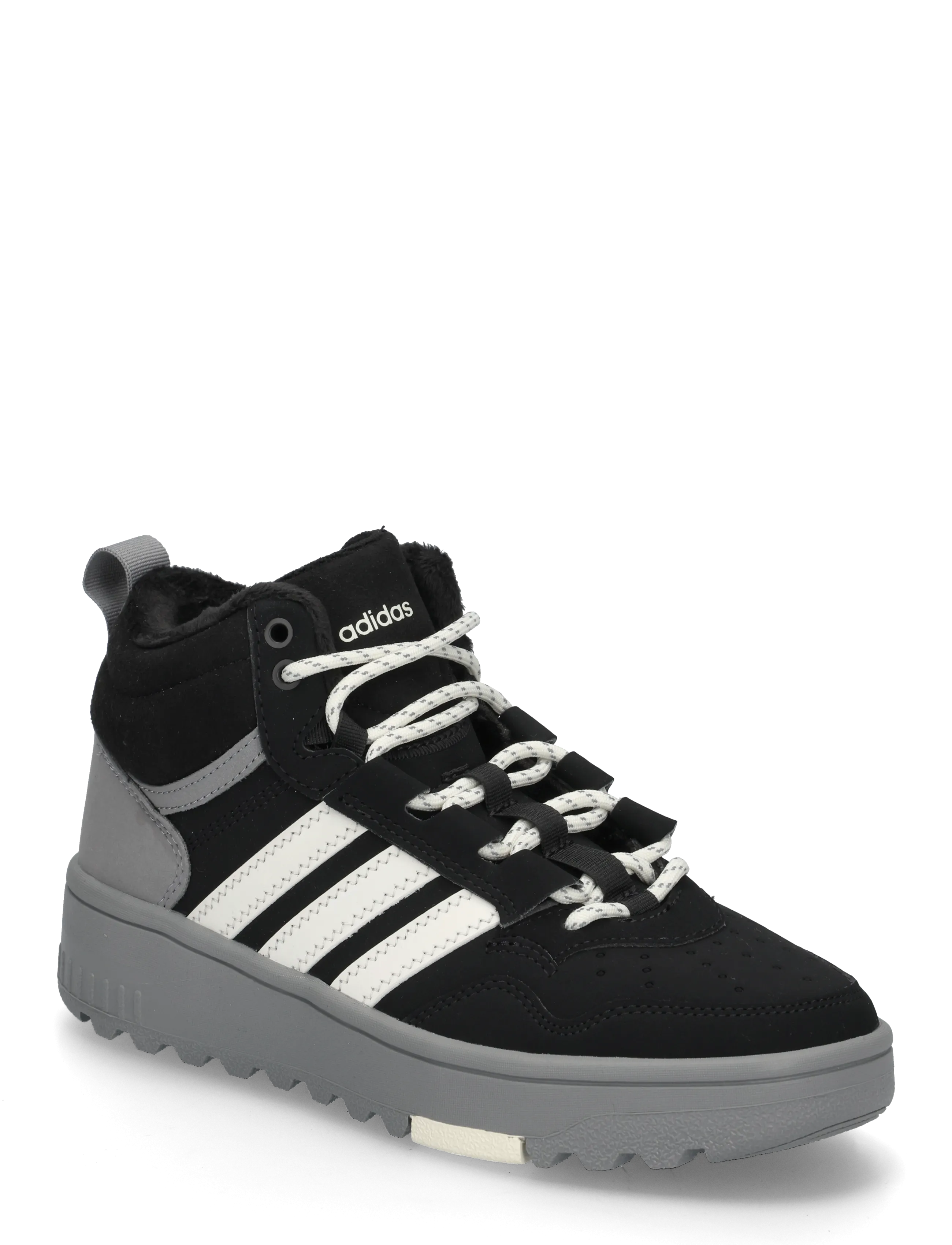 adidas Sportswear HOOPS 4.0 MID WINTERIZED J - Vis alt - CBLACK/GRETHR/OWHITE / black