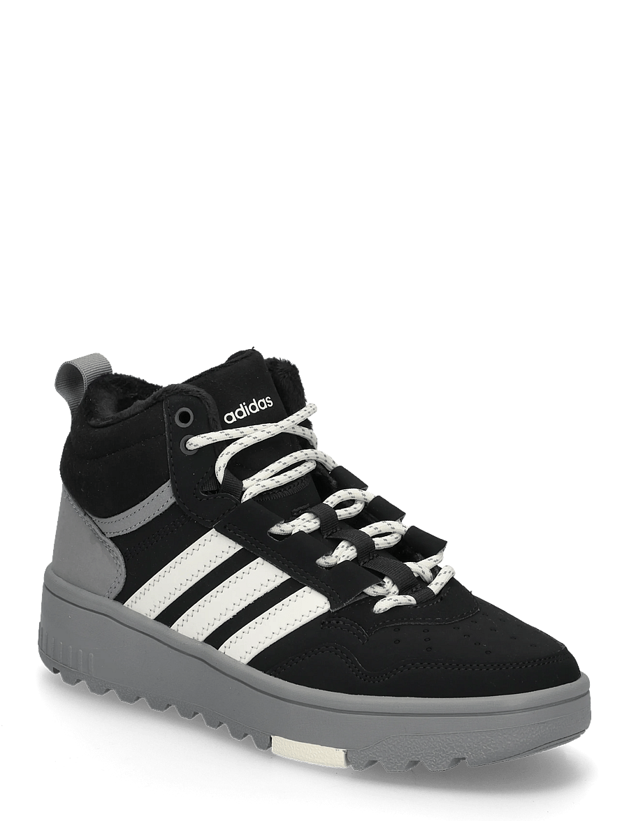 adidas Sportswear - HOOPS 4.0 MID WINTERIZED J - høje sneakers - cblack/grethr/owhite - 0