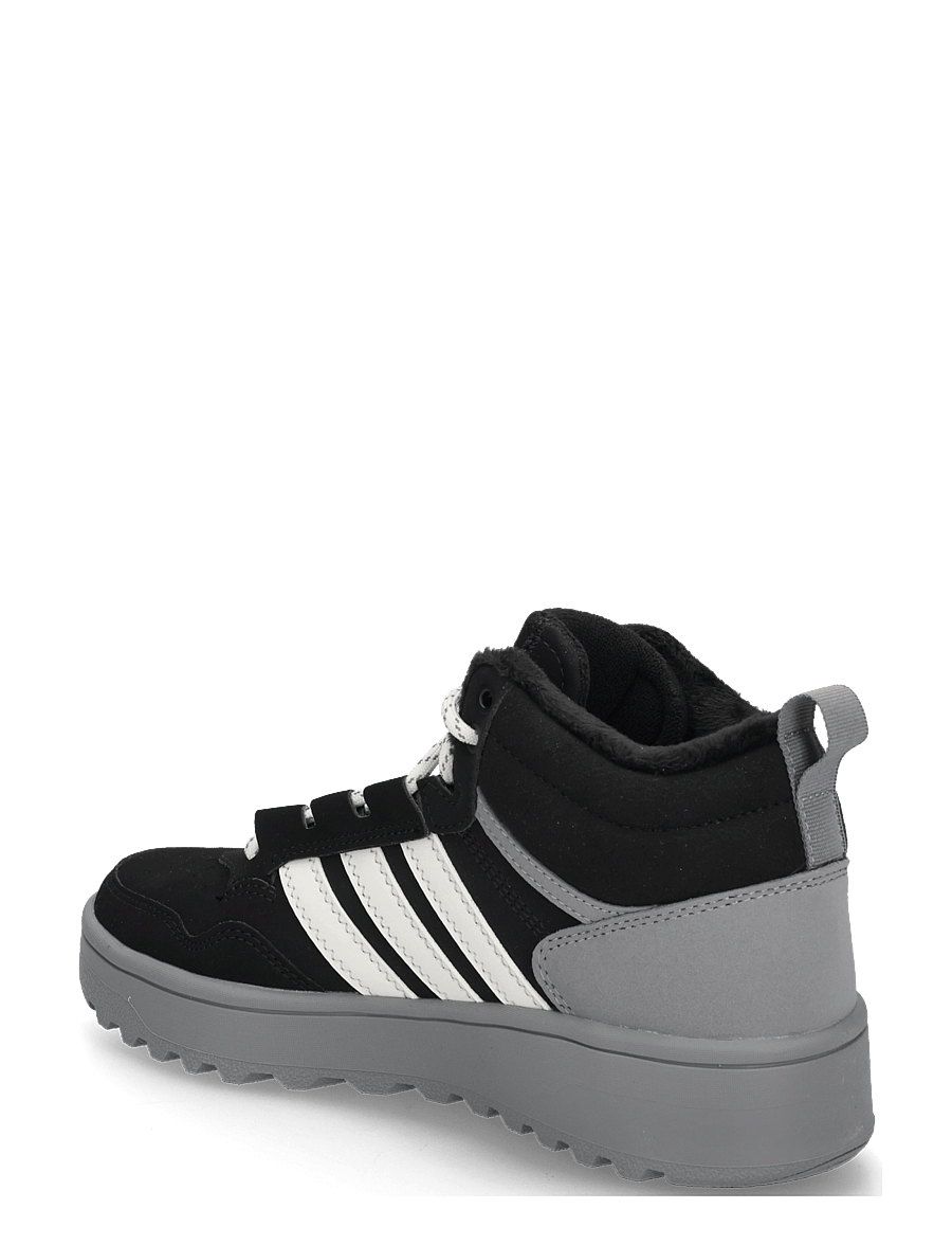 adidas Sportswear - HOOPS 4.0 MID WINTERIZED J - tennised - cblack/grethr/owhite - 1