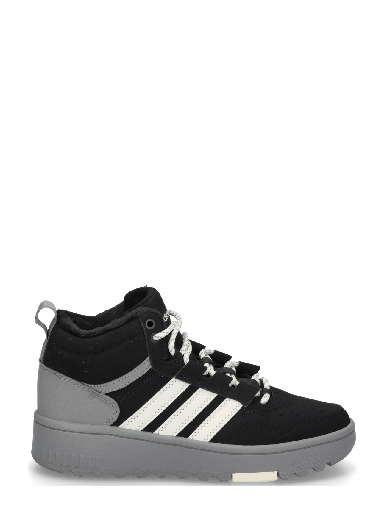 adidas Sportswear - HOOPS 4.0 MID WINTERIZED J - tennised - cblack/grethr/owhite - 2