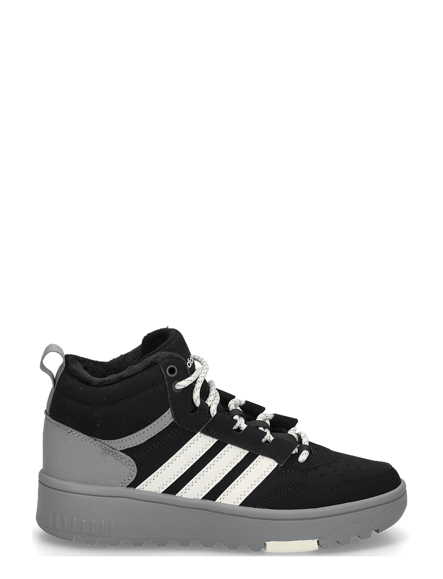 adidas Sportswear - HOOPS 4.0 MID WINTERIZED J - tennised - cblack/grethr/owhite - 2