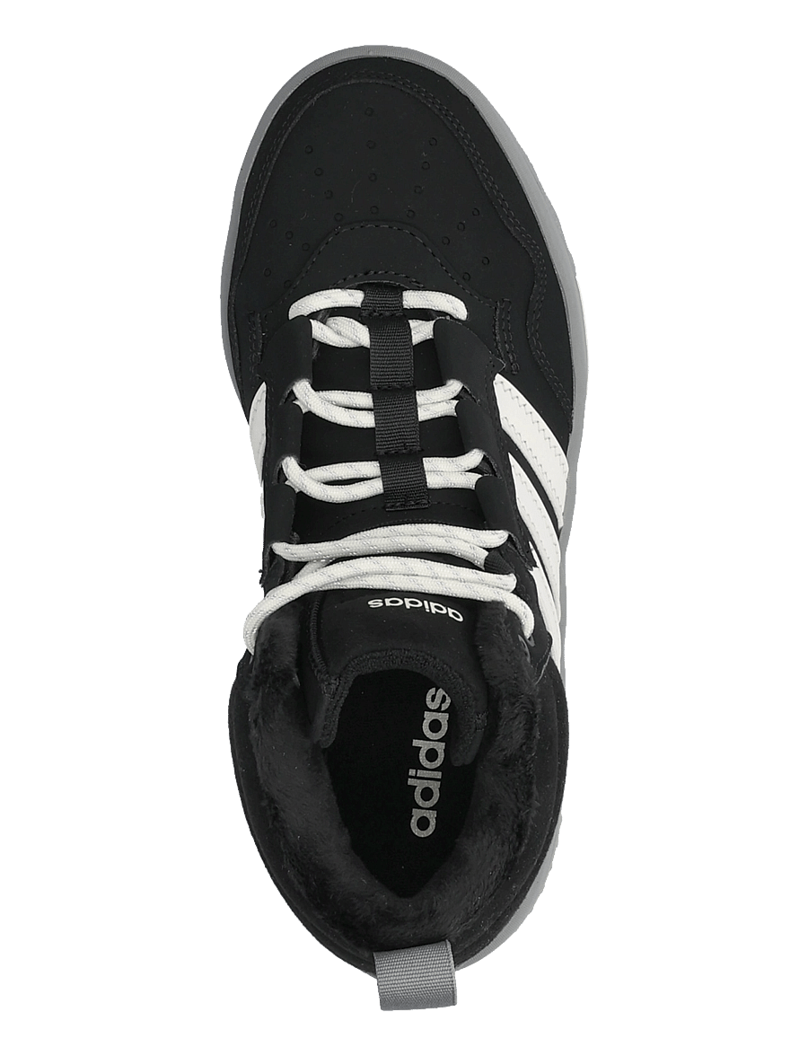 adidas Sportswear - HOOPS 4.0 MID WINTERIZED J - tennised - cblack/grethr/owhite - 3