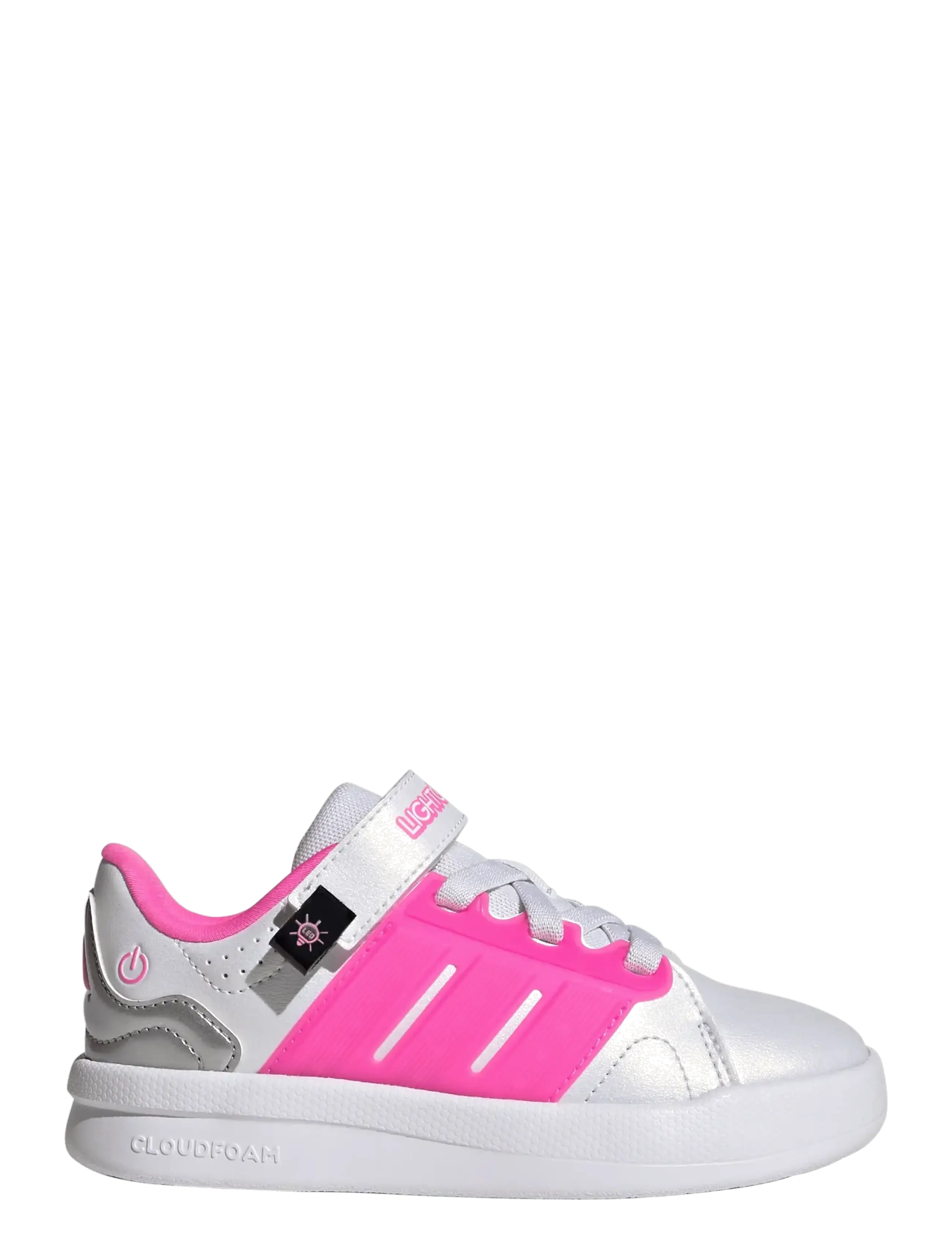 adidas Sportswear - LIGHTORAMA COURT EL C - lave sneakers - ftwwht/lucpnk/silvmt - 1