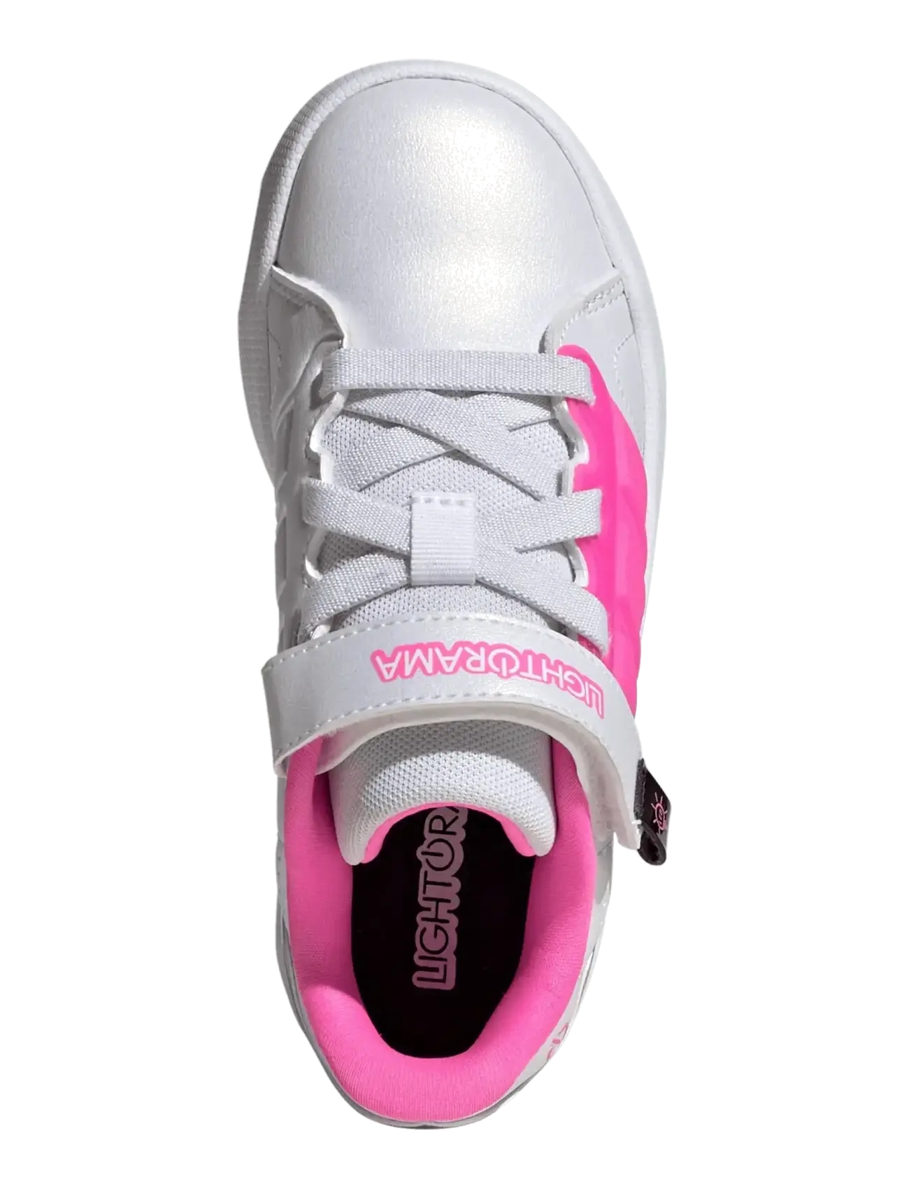 adidas Sportswear - LIGHTORAMA COURT EL C - lave sneakers - ftwwht/lucpnk/silvmt - 4