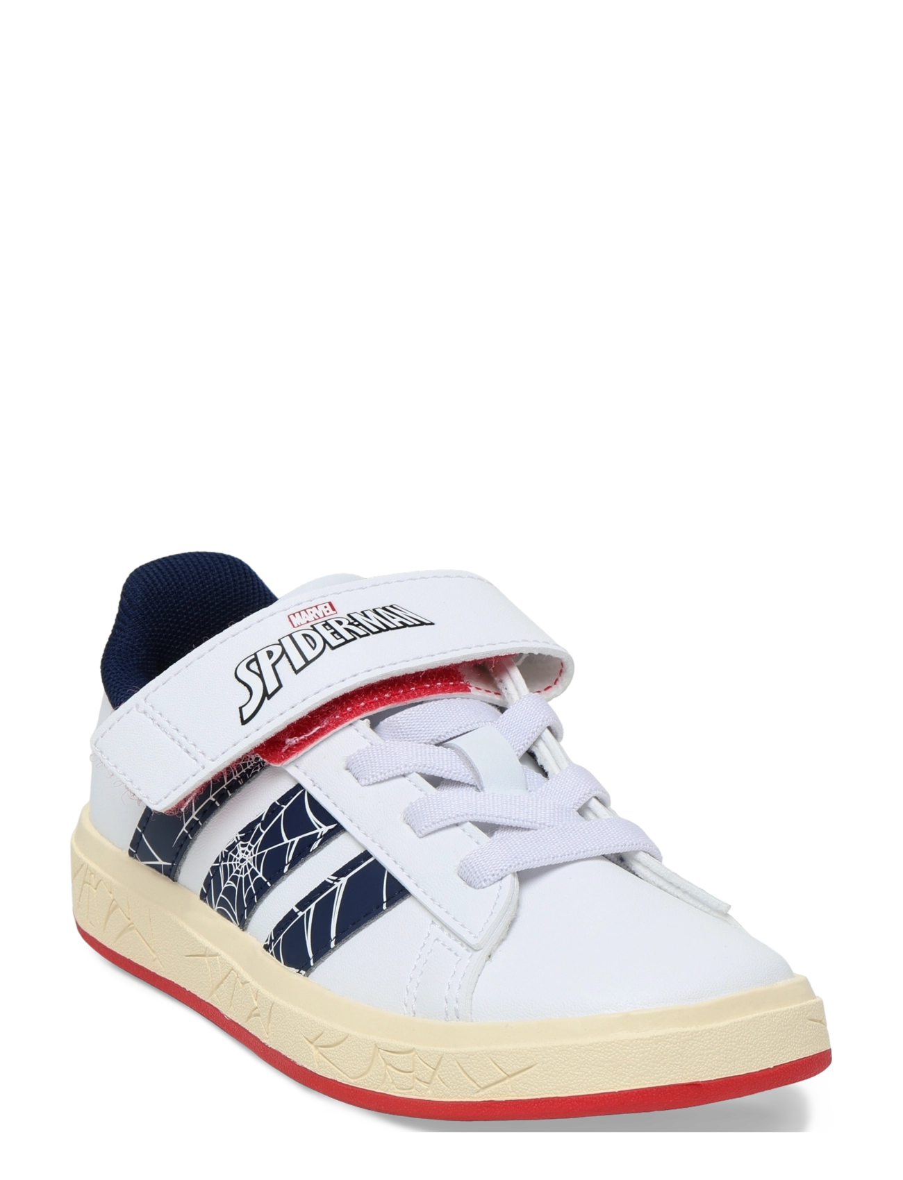adidas Sportswear GRAND COURT SPIDER-MAN EL K - Visa allt - FTWWHT/DKBLUE/WARVAN / white
