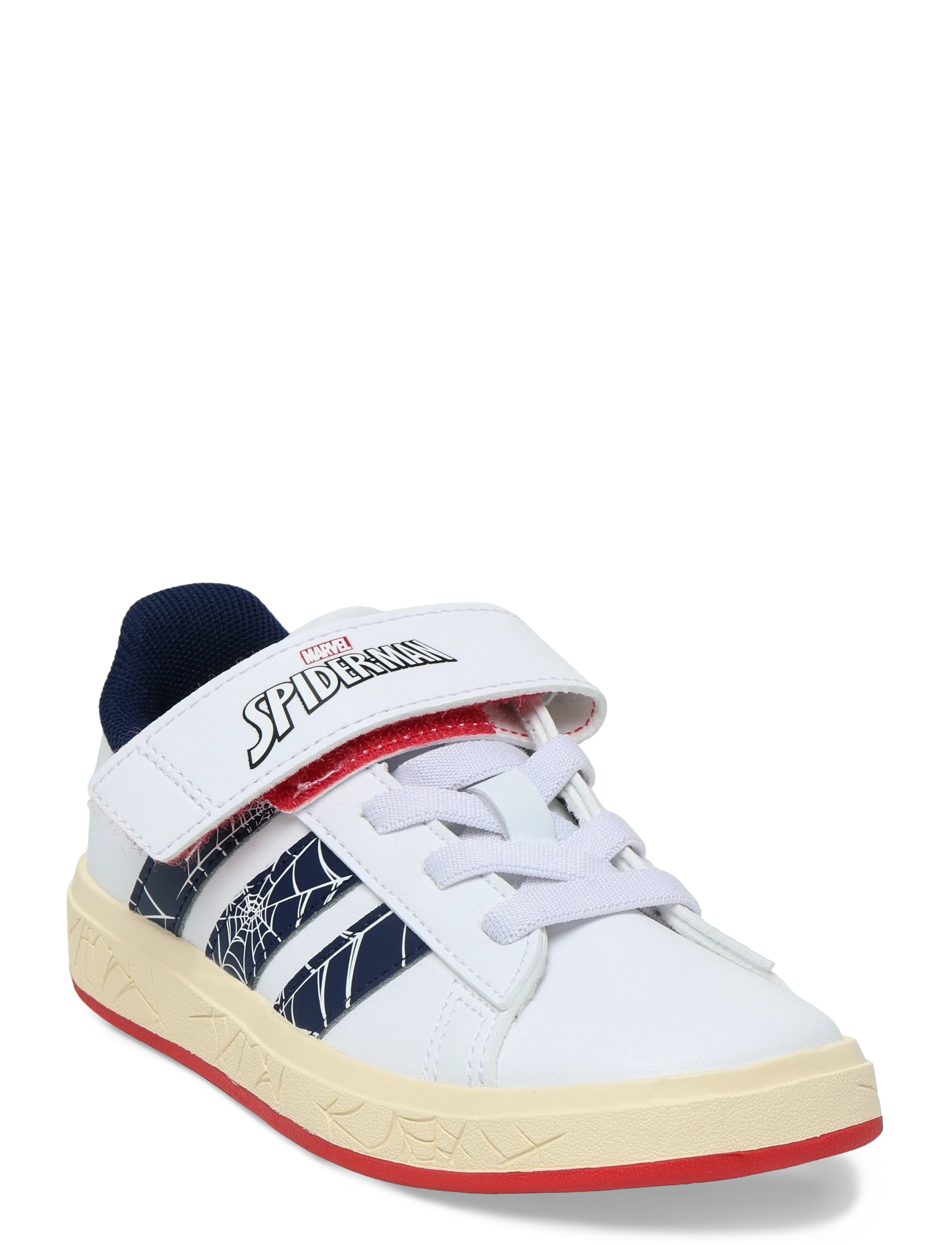adidas Sportswear GRAND COURT SPIDER-MAN EL K - Shoes - FTWWHT/DKBLUE/WARVAN / white