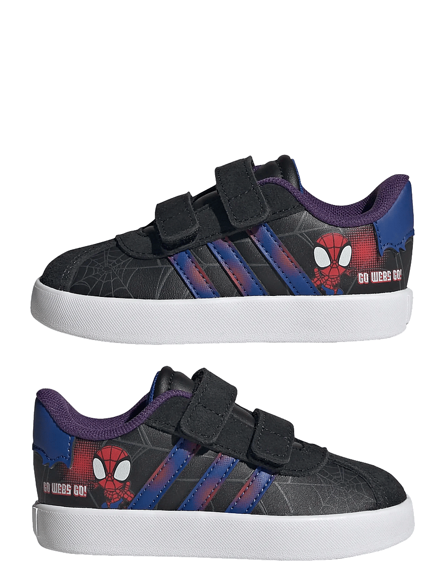 adidas Sportswear - VL COURT SPIDER-MAN CF I - lave sneakers - cblack/royblu/violet - 5
