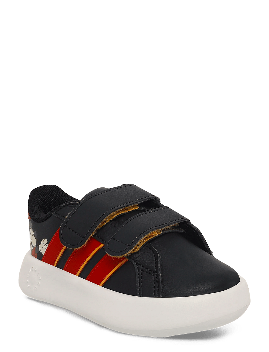 adidas Sportswear - GRAND COURT MICKEY CF I - lära-gå-skor - cblack/purrub/creyel - 0