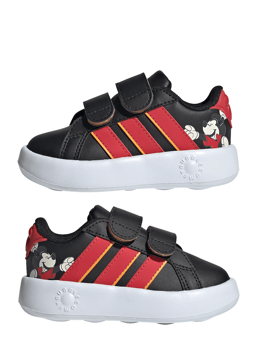 adidas Sportswear - GRAND COURT MICKEY CF I - skór - cblack/purrub/creyel - 5