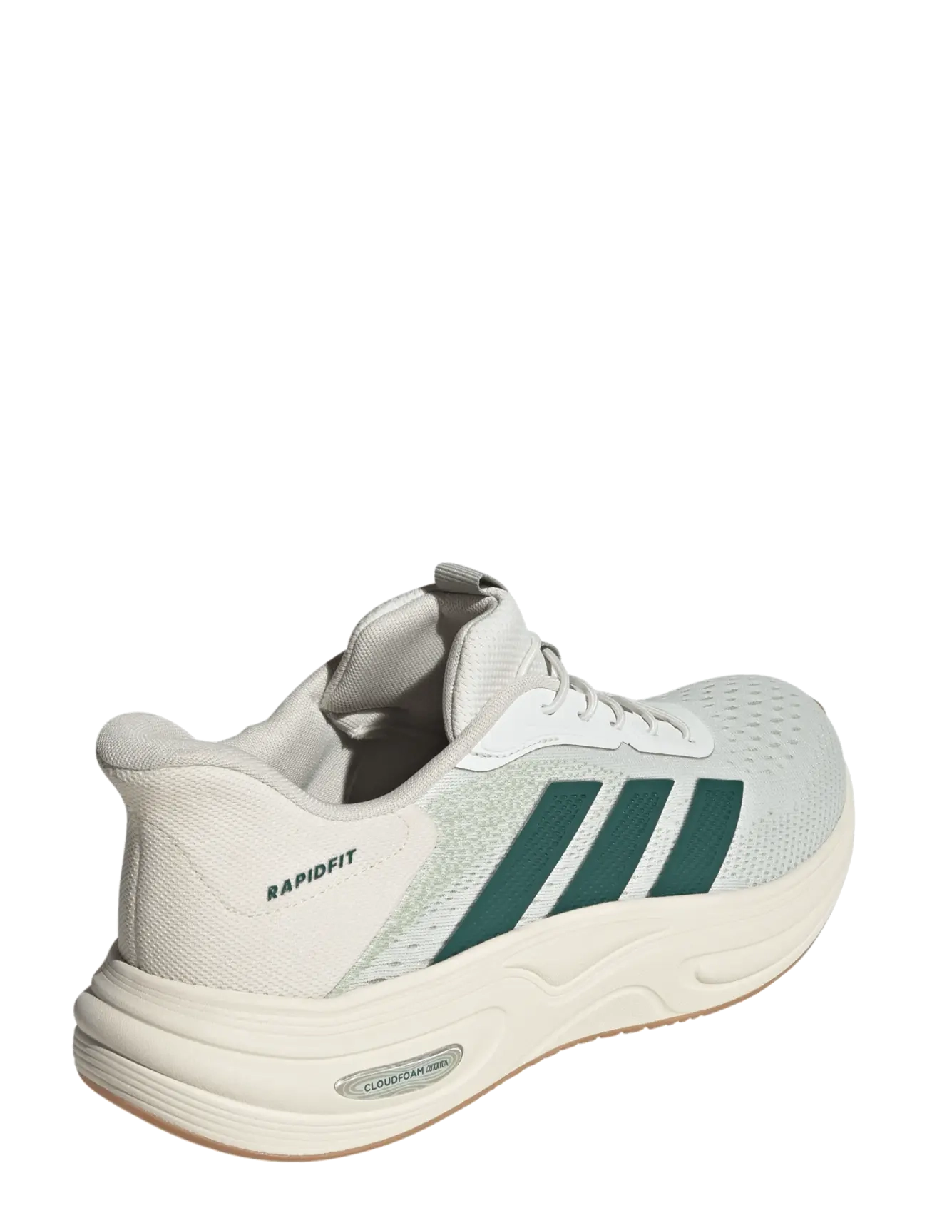 adidas Sportswear - CLOUDFOAM CUXXION - RAPIDFIT - lave sneakers - owhite/cgreen/halgrn - 3