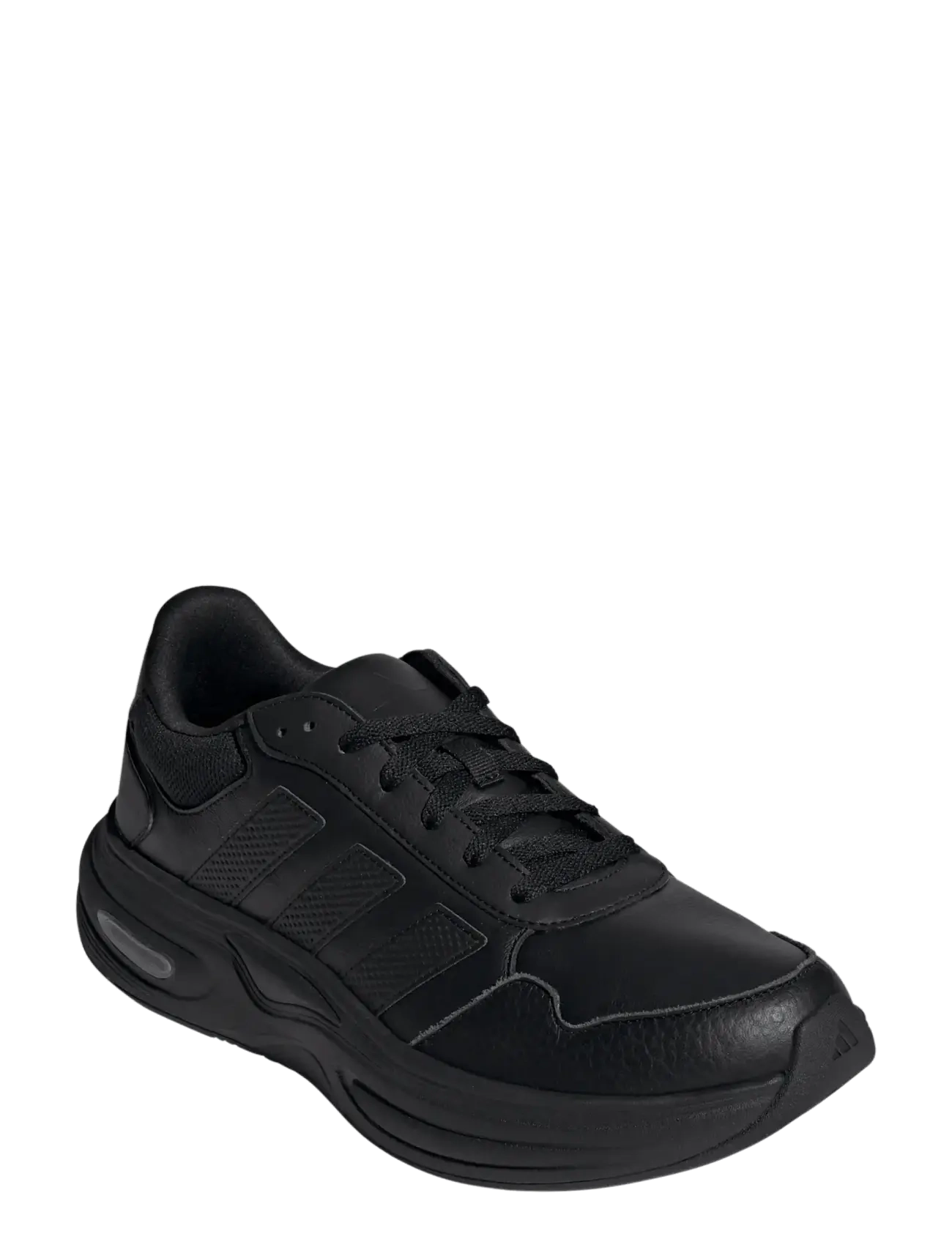 adidas Sportswear CLOUDFOAM CUXXION - LEATHER - Skor - CBLACK/CBLACK/GRETHR / black