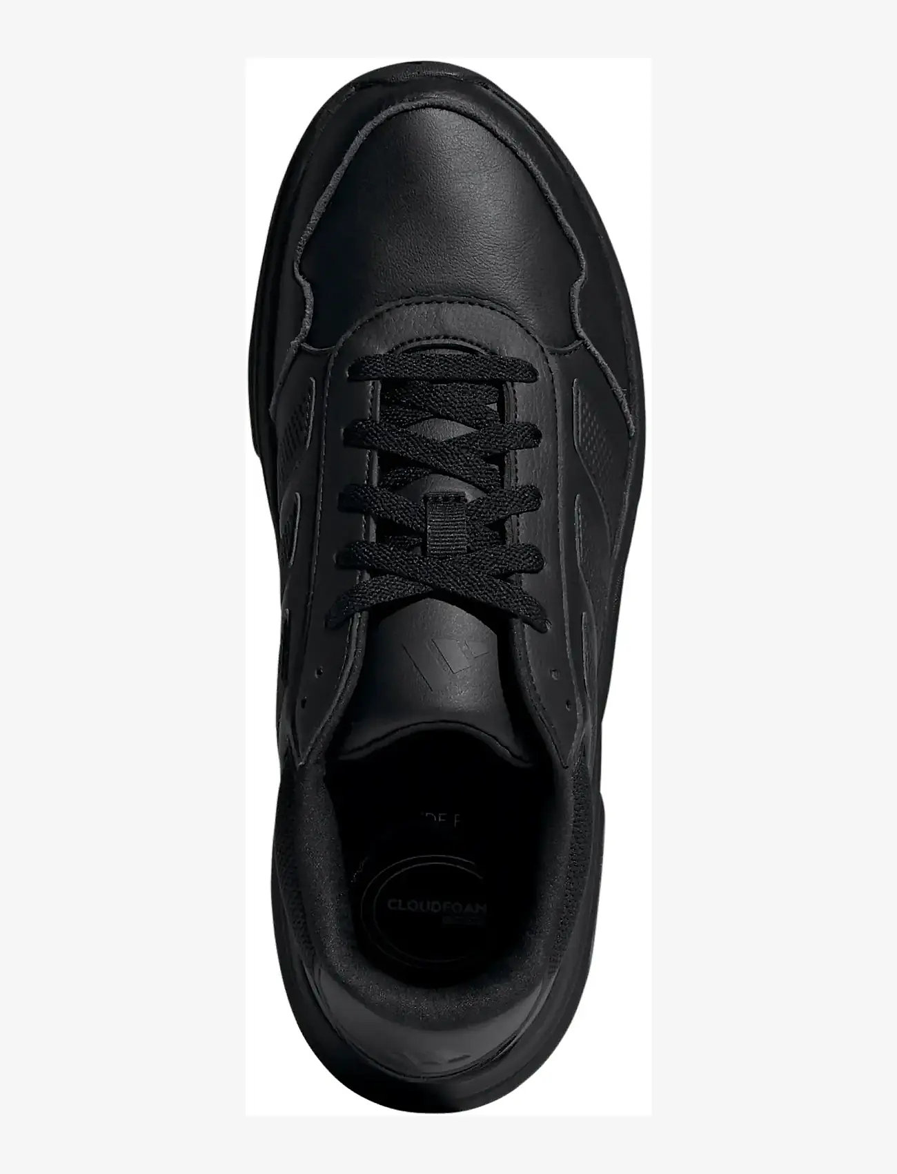 adidas Sportswear - CLOUDFOAM CUXXION - LEATHER - låga sneakers - cblack/cblack/grethr - 4