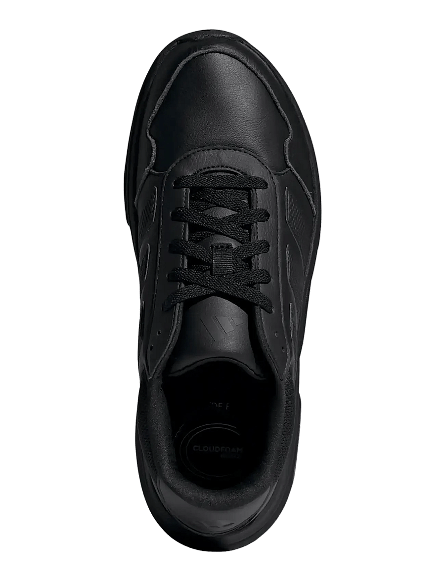 adidas Sportswear - CLOUDFOAM CUXXION - LEATHER - kõrge säärega tossud - cblack/cblack/grethr - 4