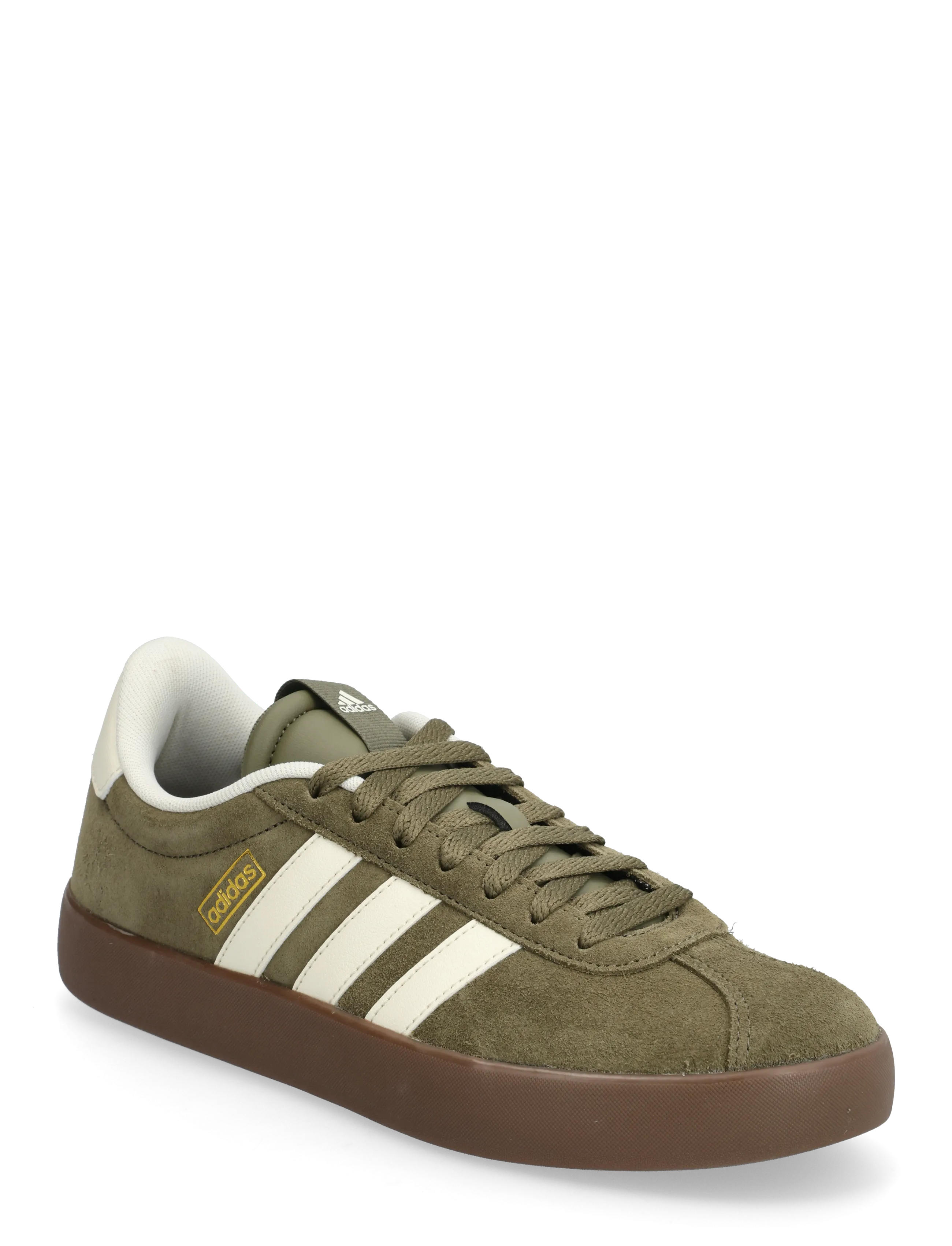 adidas Sportswear VL COURT 3.0 - Låga sneakers - OLISTR/CREWHT/GUM5 / khaki/green