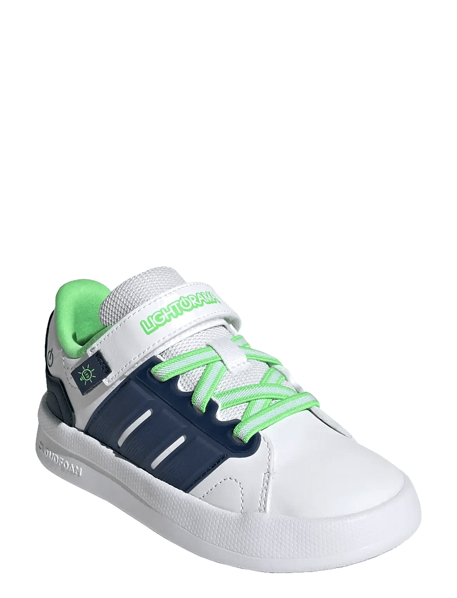 adidas Sportswear - LIGHTORAMA COURT EL C - lave sneakers - ftwwht/nindig/scrgrn - 0
