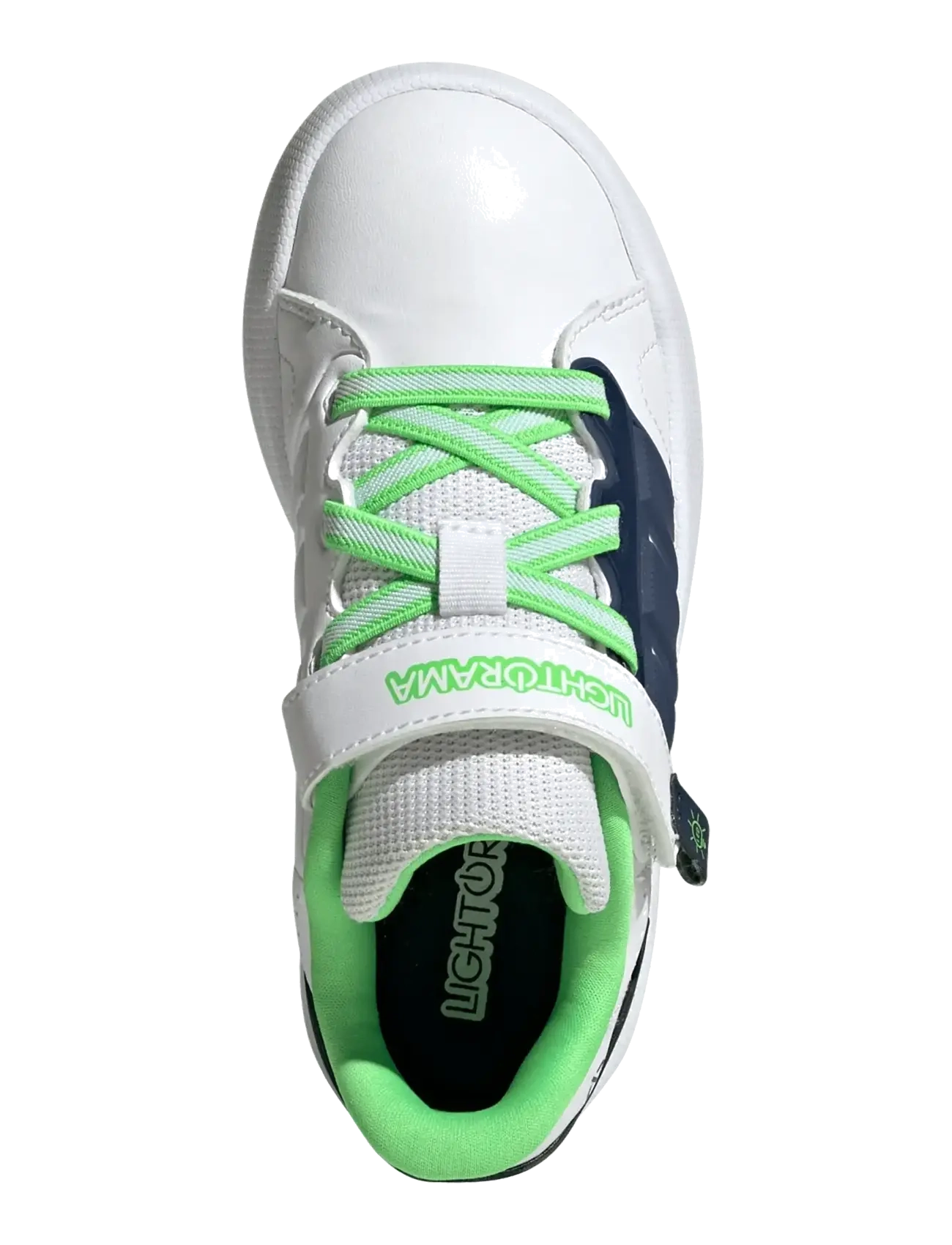 adidas Sportswear - LIGHTORAMA COURT EL C - lave sneakers - ftwwht/nindig/scrgrn - 4