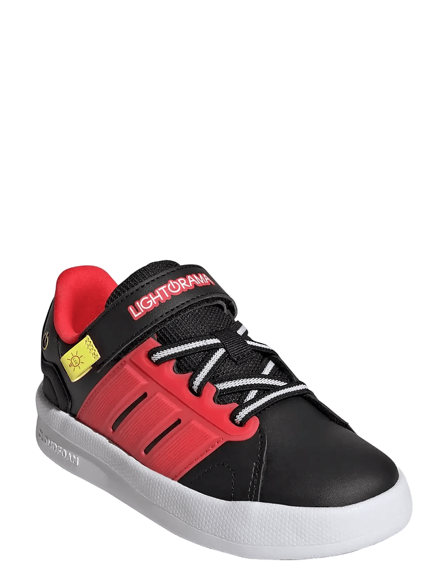adidas Sportswear - LIGHTORAMA COURT EL C - lave sneakers - cblack/lucred/sollem - 0
