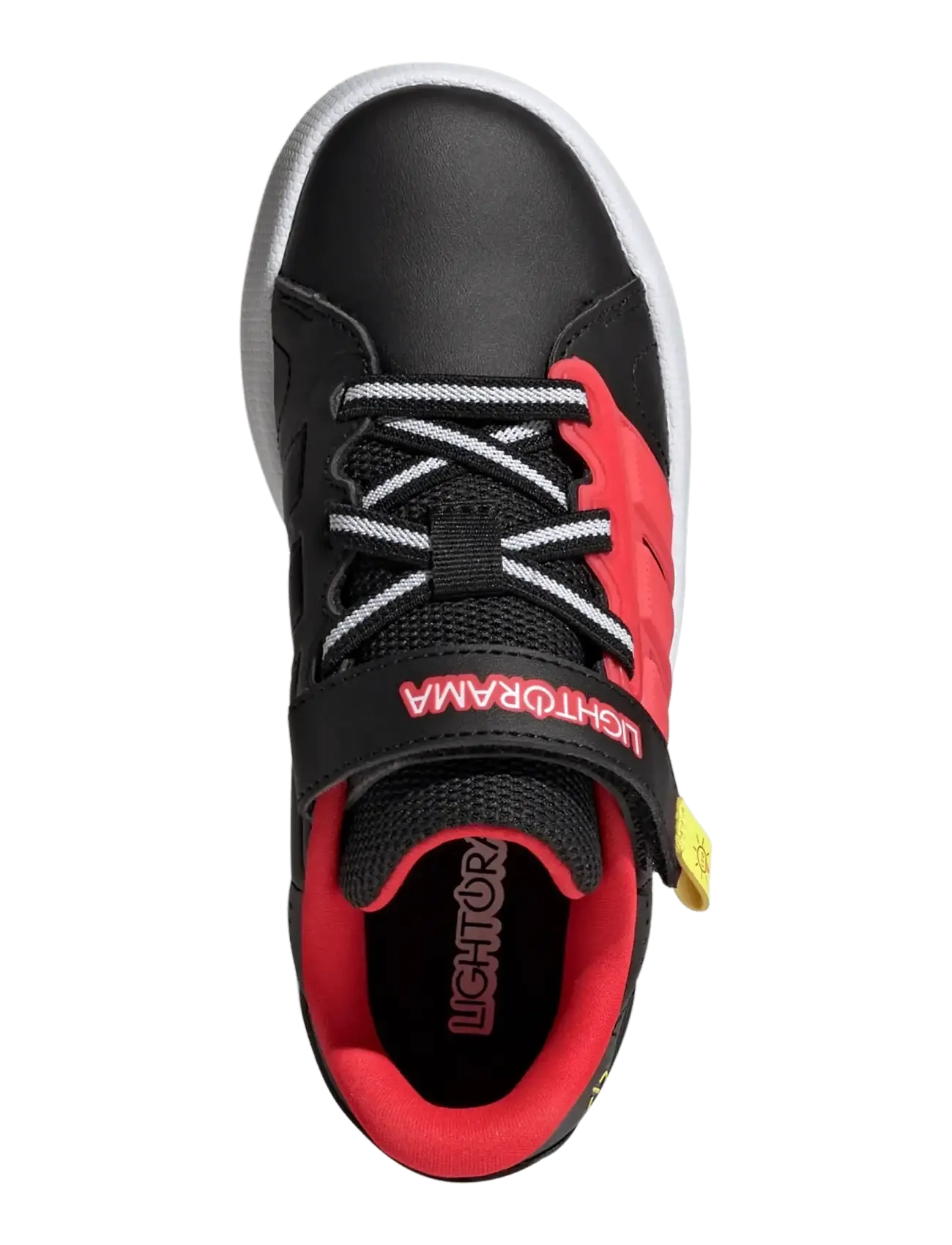 adidas Sportswear - LIGHTORAMA COURT EL C - lave sneakers - cblack/lucred/sollem - 4