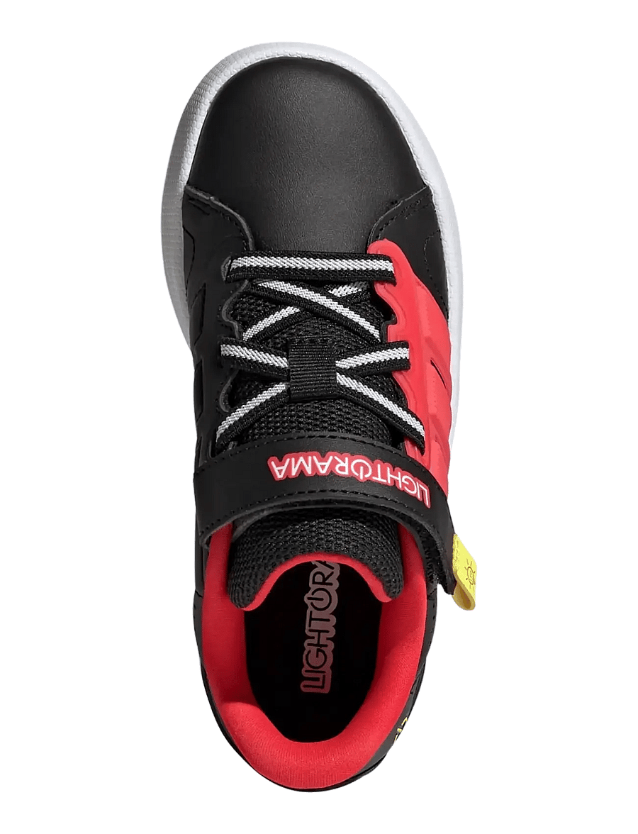 adidas Sportswear - LIGHTORAMA COURT EL C - lave sneakers - cblack/lucred/sollem - 4