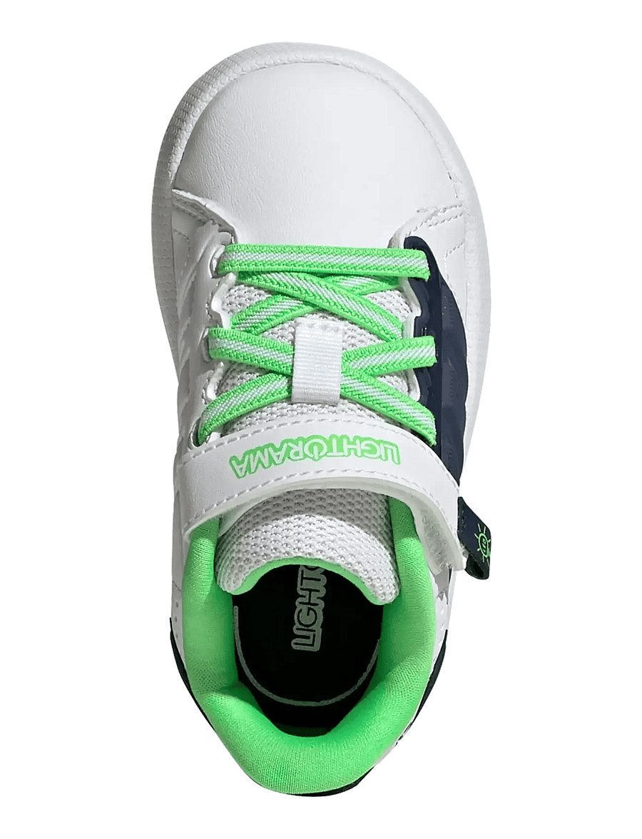 adidas Sportswear - LIGHTORAMA COURT EL I - lave sneakers - ftwwht/nindig/scrgrn - 5