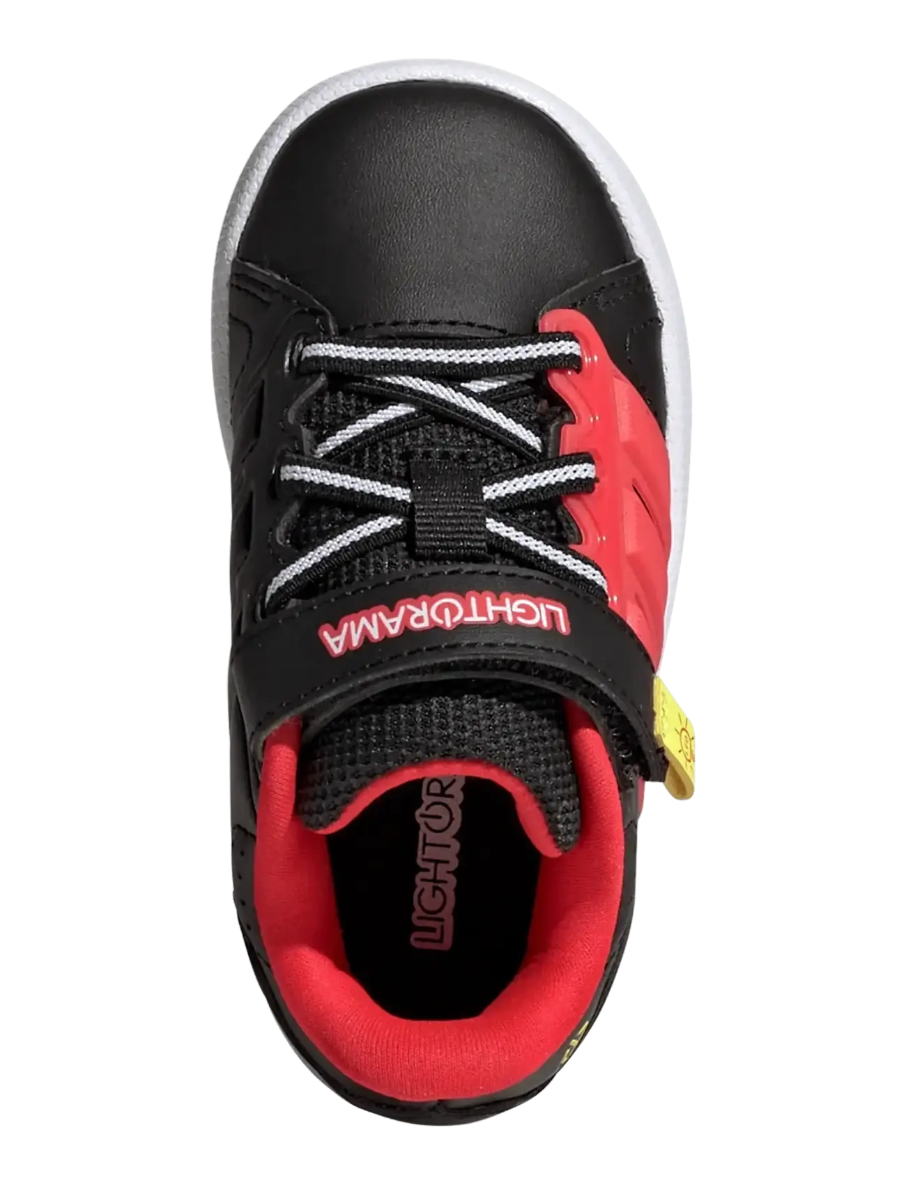 adidas Sportswear - LIGHTORAMA COURT EL I - lave sneakers - cblack/lucred/sollem - 4