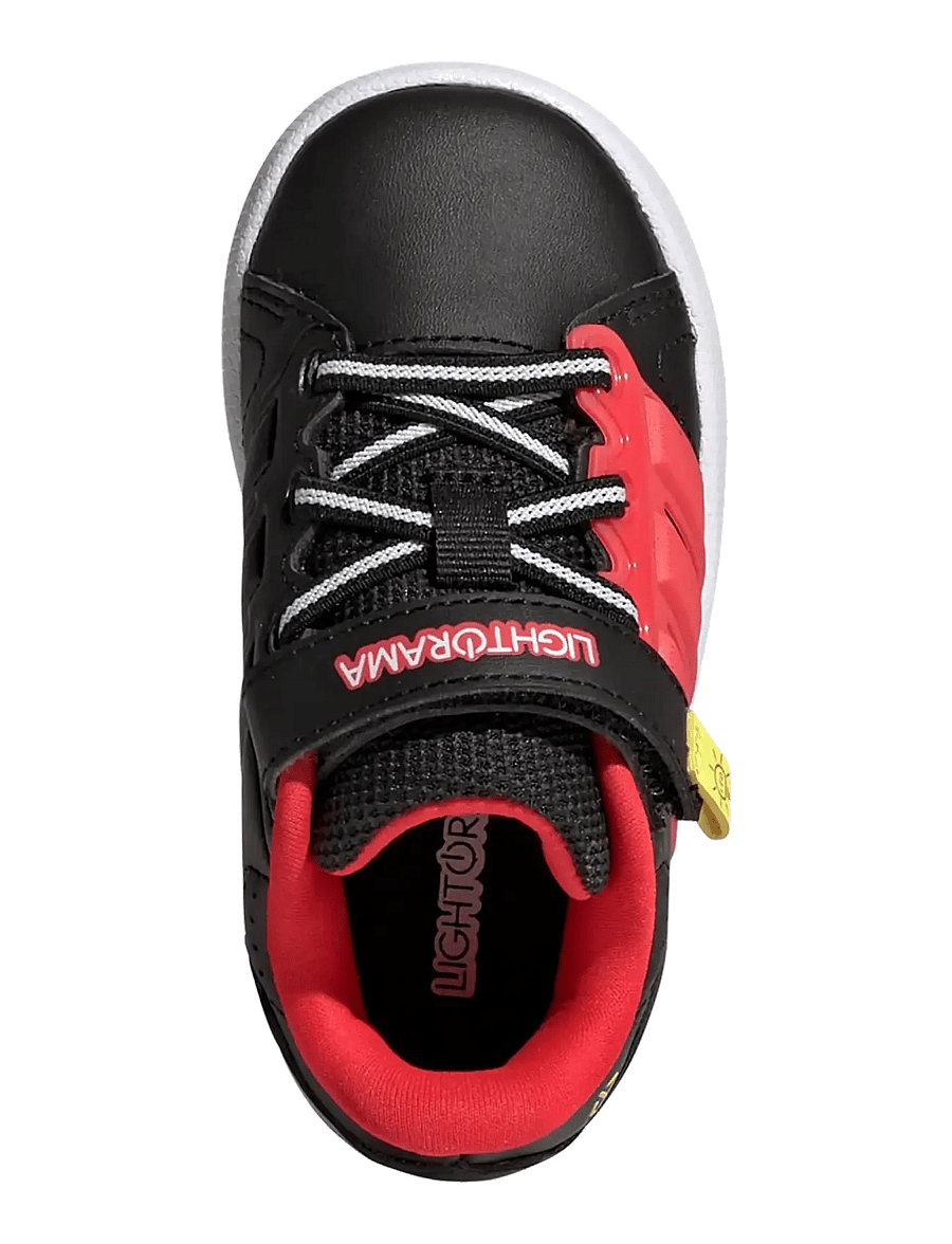 adidas Sportswear - LIGHTORAMA COURT EL I - lave sneakers - cblack/lucred/sollem - 4