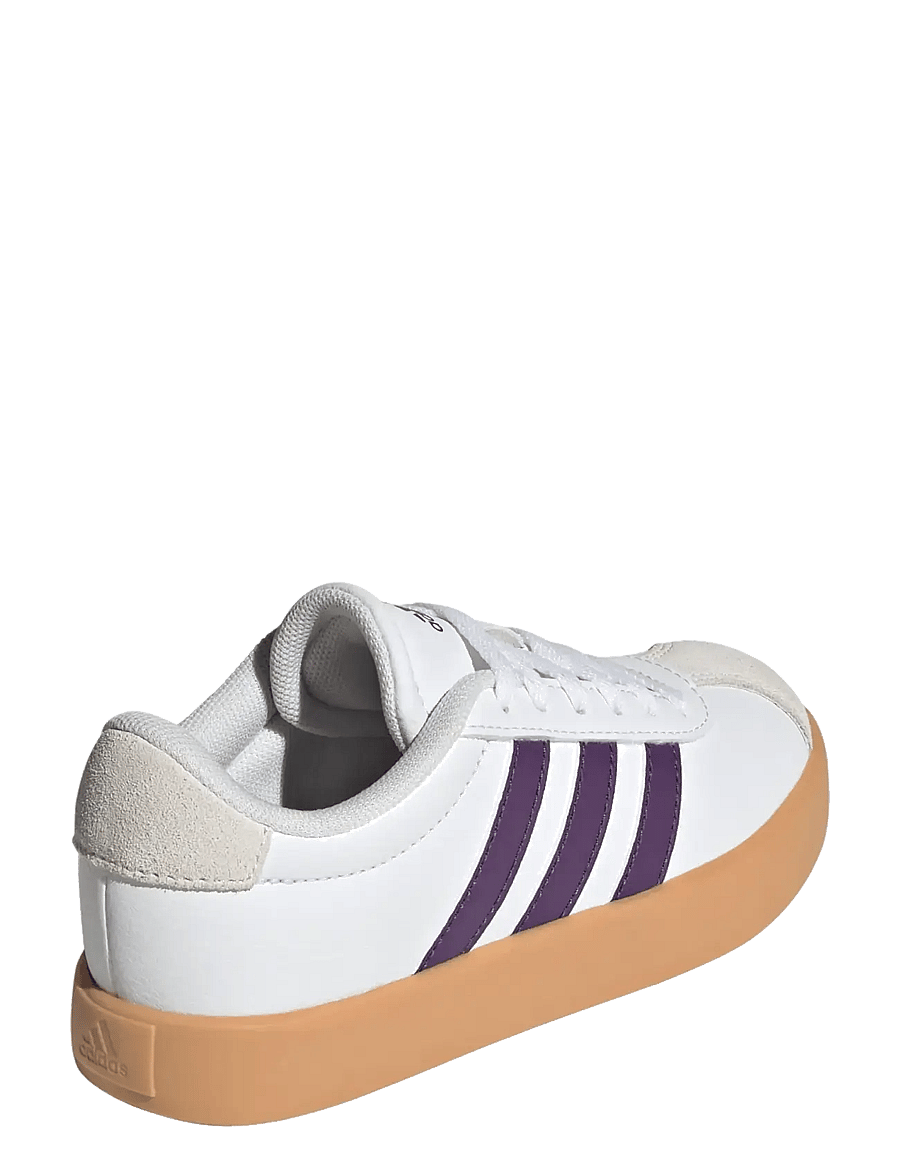 adidas Sportswear - VL COURT 3.0 K - niedriger schnitt - ftwwht/violet/gum3 - 3