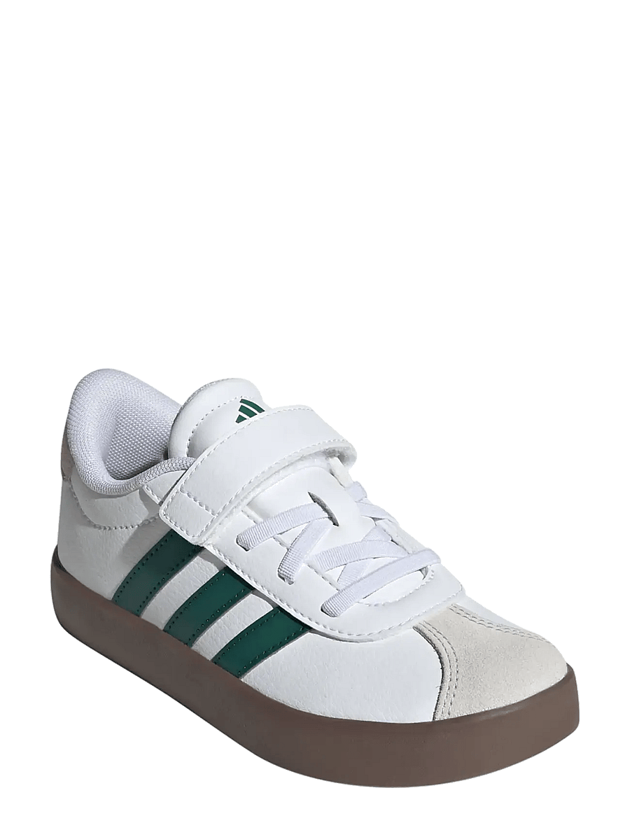adidas Sportswear - VL COURT 3.0 EL C - lave sneakers - ftwwht/cgreen/gum5 - 0