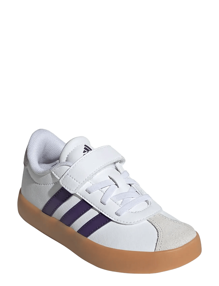 adidas Sportswear - VL COURT 3.0 EL C - lave sneakers - ftwwht/violet/gum3 - 0