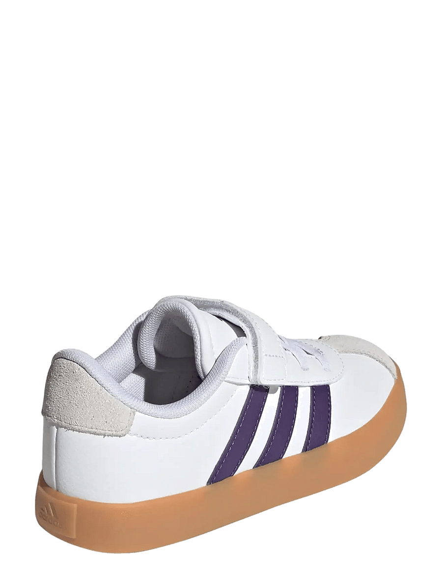 adidas Sportswear - VL COURT 3.0 EL C - lave sneakers - ftwwht/violet/gum3 - 2