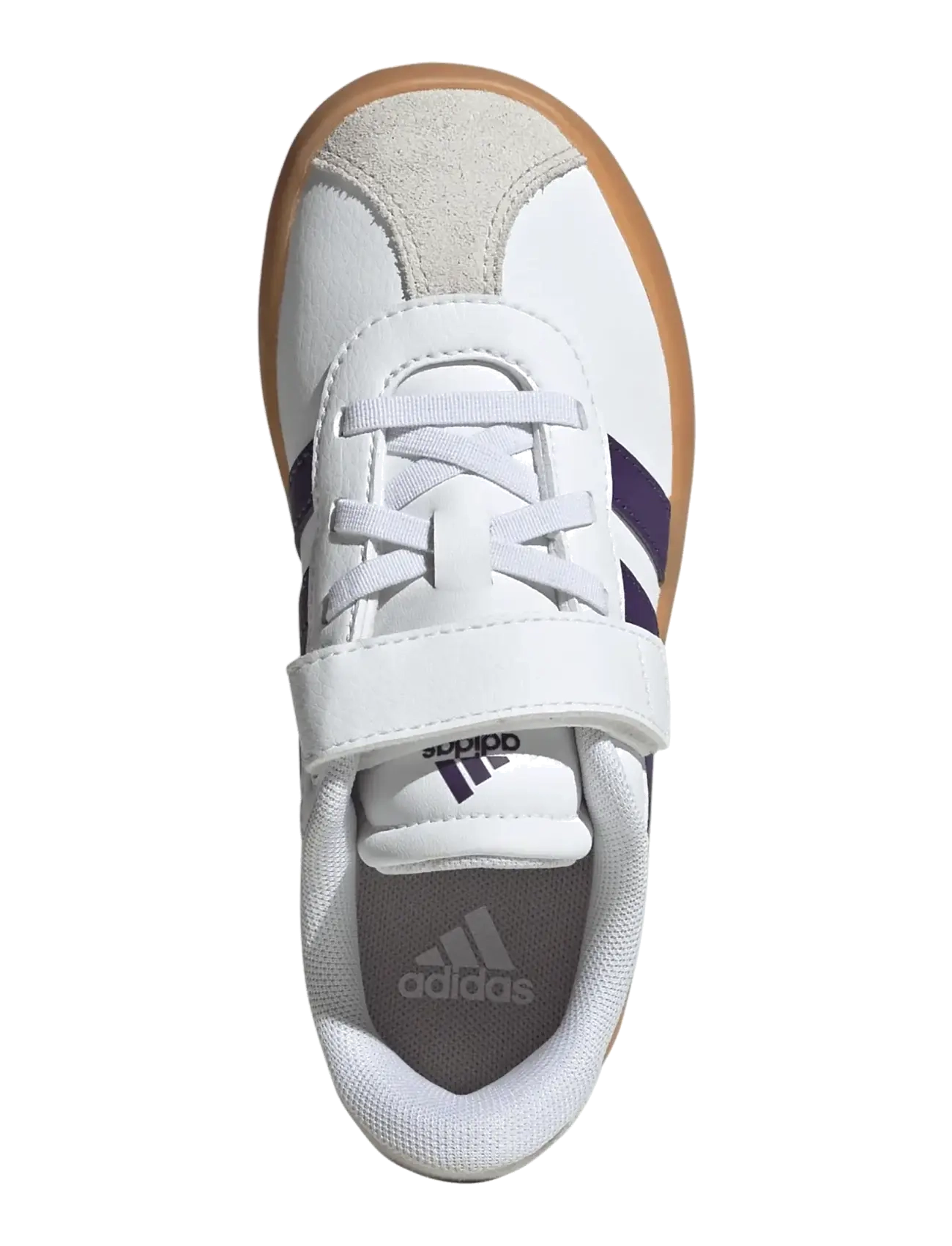 adidas Sportswear - VL COURT 3.0 EL C - lave sneakers - ftwwht/violet/gum3 - 3