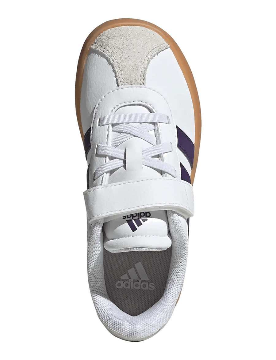 adidas Sportswear - VL COURT 3.0 EL C - lave sneakers - ftwwht/violet/gum3 - 3