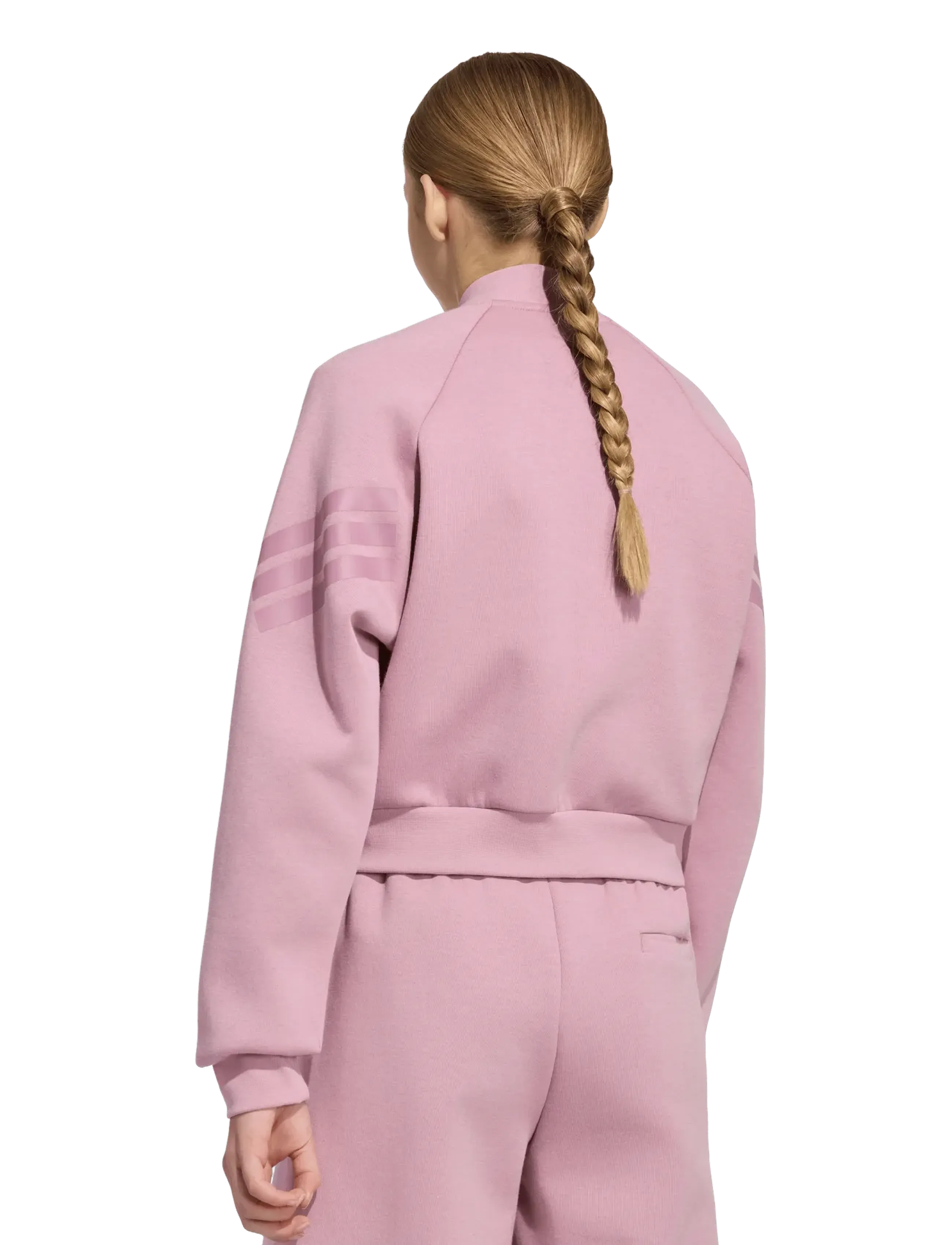 adidas Sportswear - JG FI 3S FZ - overtøj - magmau/wonorc - 5