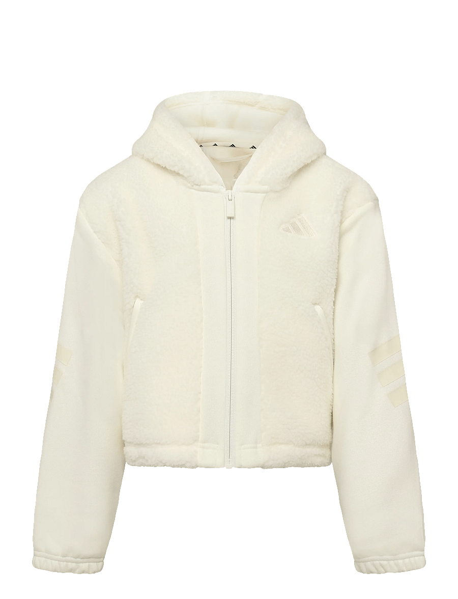 adidas Sportswear - JG FI 3S FZ HD - isolerade jackor - owhite/crewht - 0